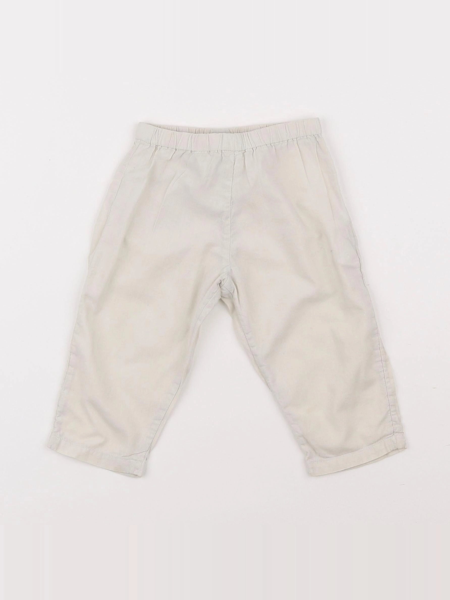 Bonton - pantalon beige - 12 mois