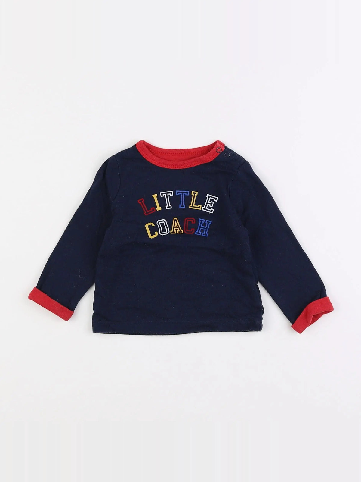 Vertbaudet - tee-shirt bleu - 9 mois
