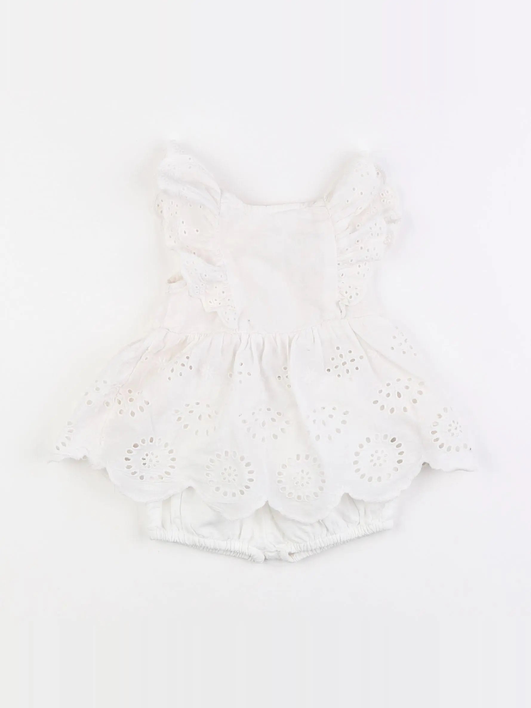 Vertbaudet - robe blanc - 3 mois