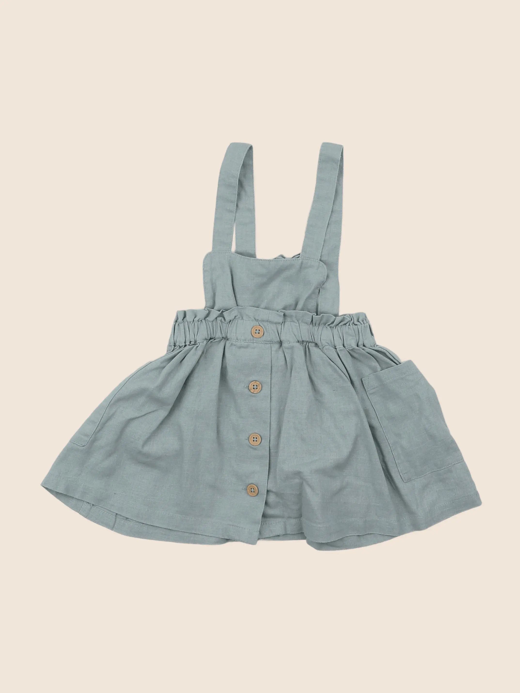 Vertbaudet - robe vert - 18 mois