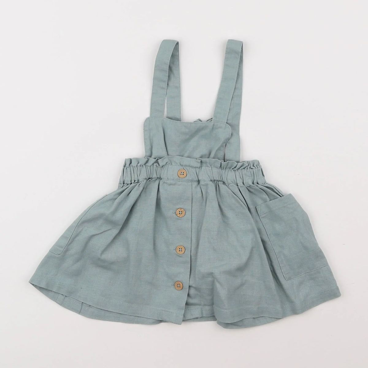 Vertbaudet - robe vert - 18 mois