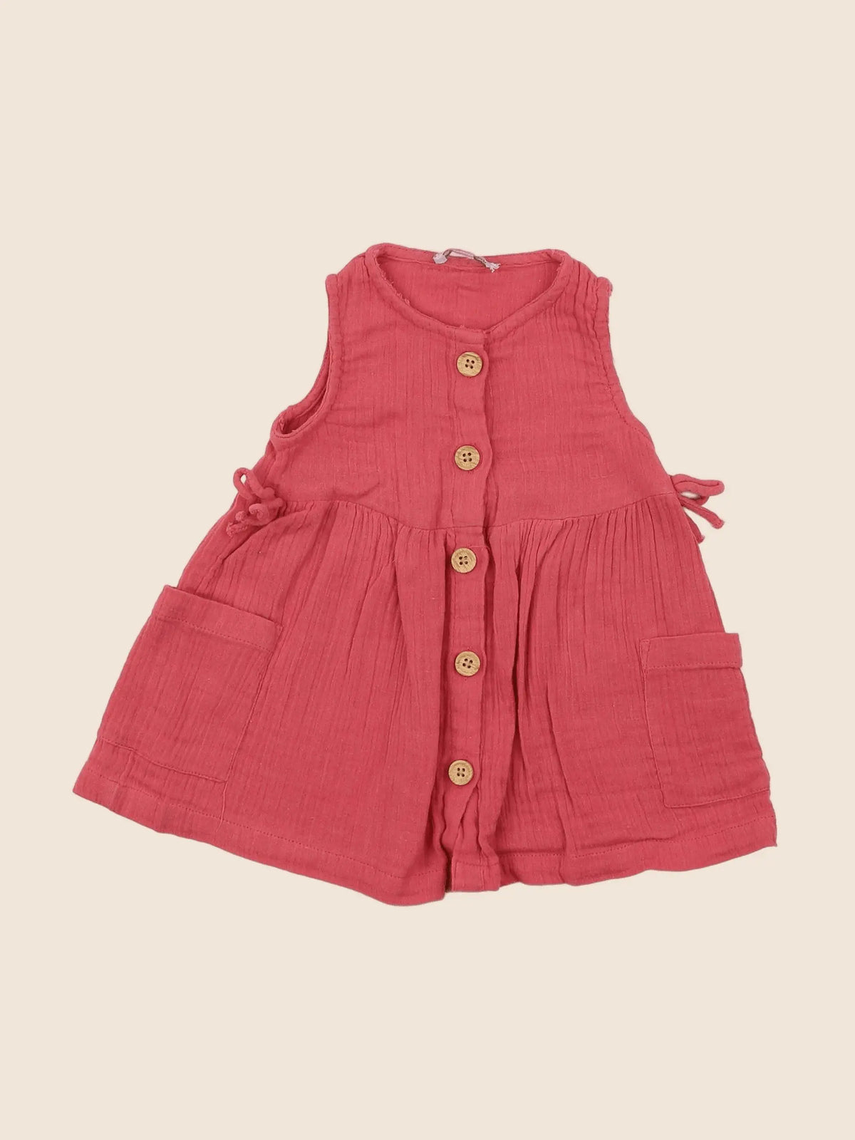 Vertbaudet - robe rouge - 6 mois