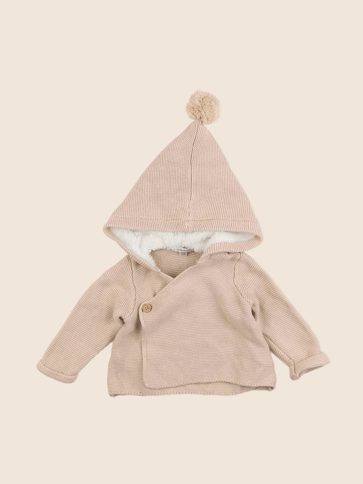Vertbaudet - veste marron - 9 mois