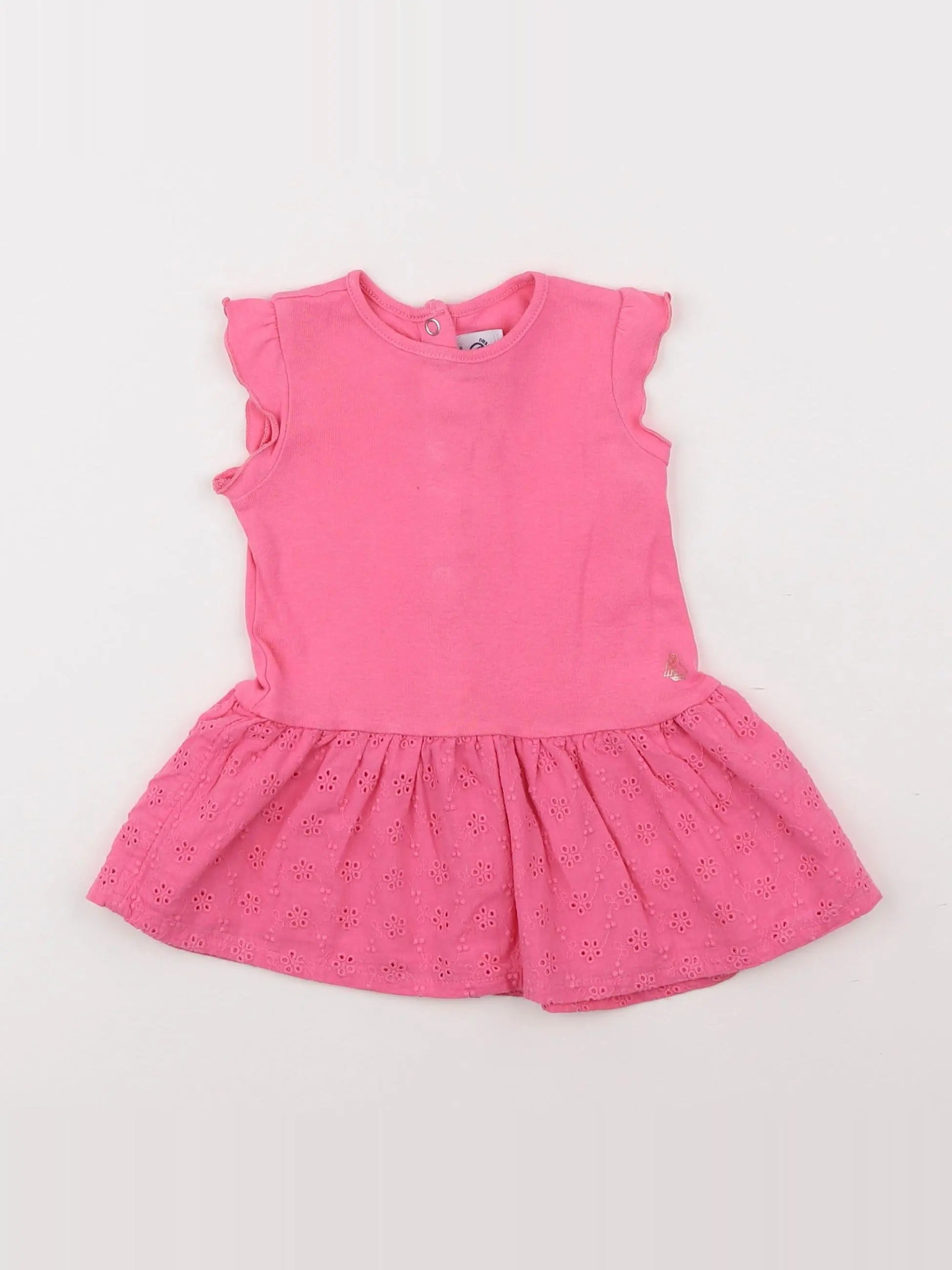 Petit Bateau - robe rose - 6 mois