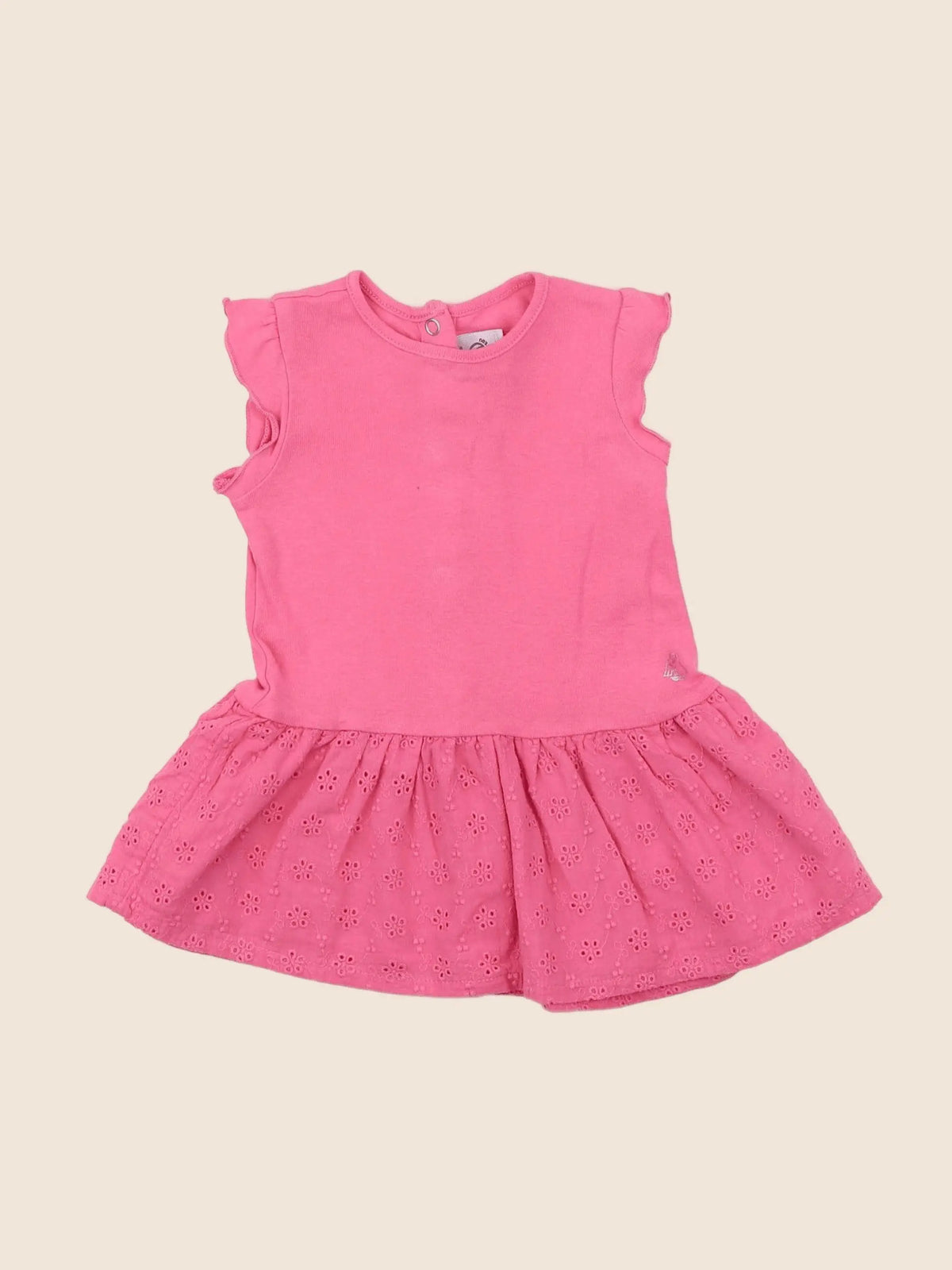 Petit Bateau - robe rose - 6 mois