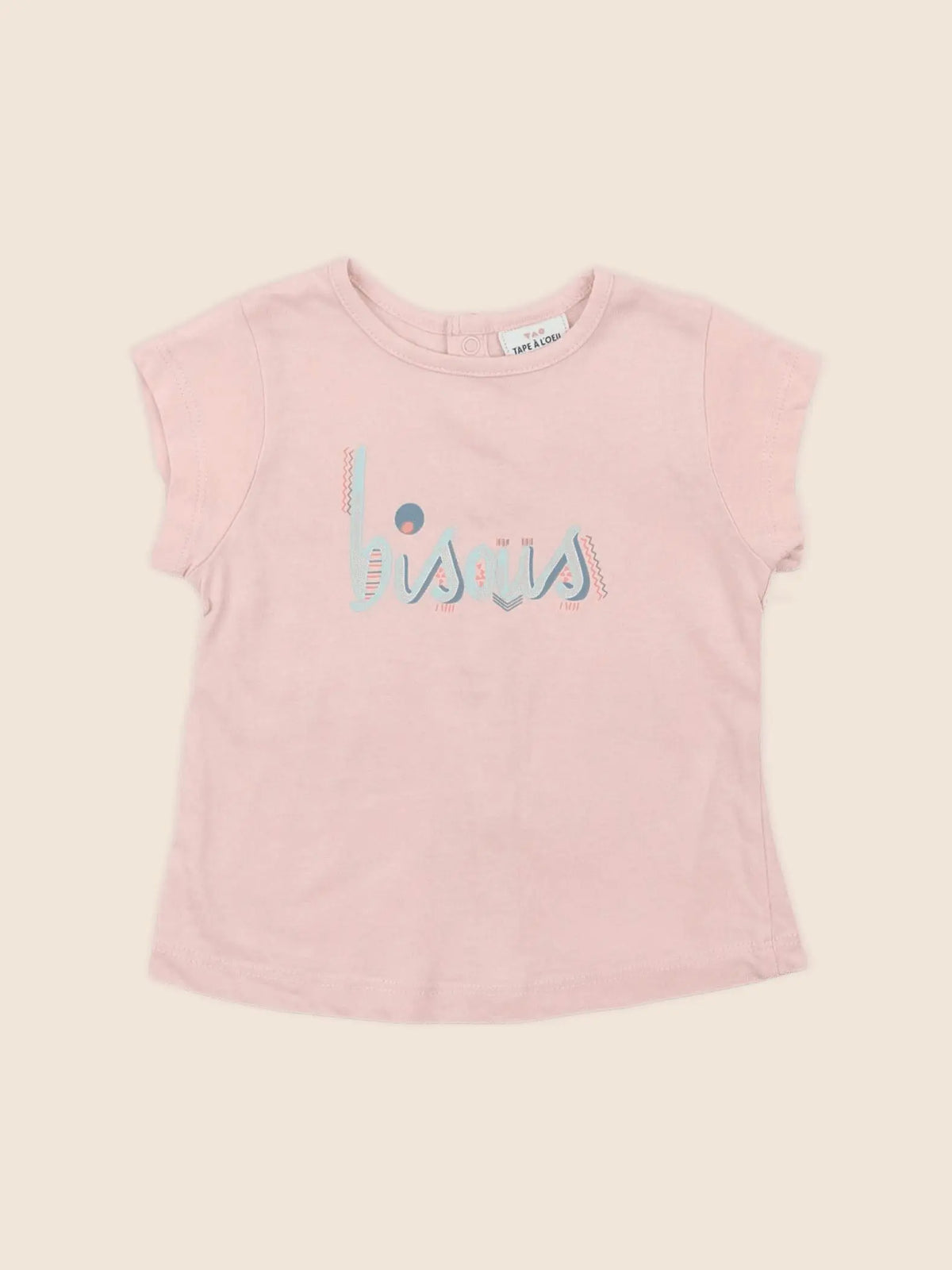 Tape à l'oeil - tee-shirt rose - 6 mois