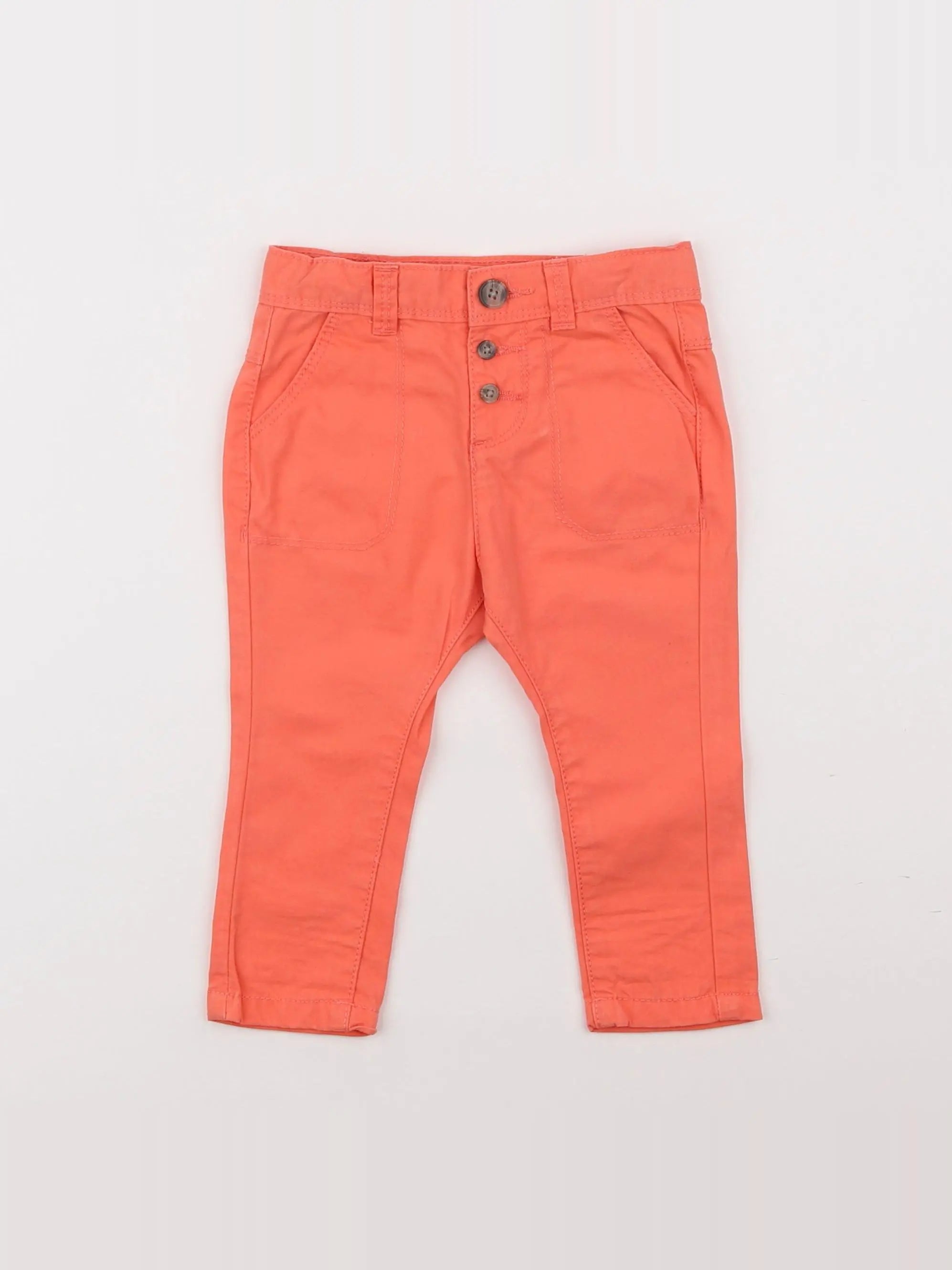 Tape à l'oeil - pantalon orange - 6 mois