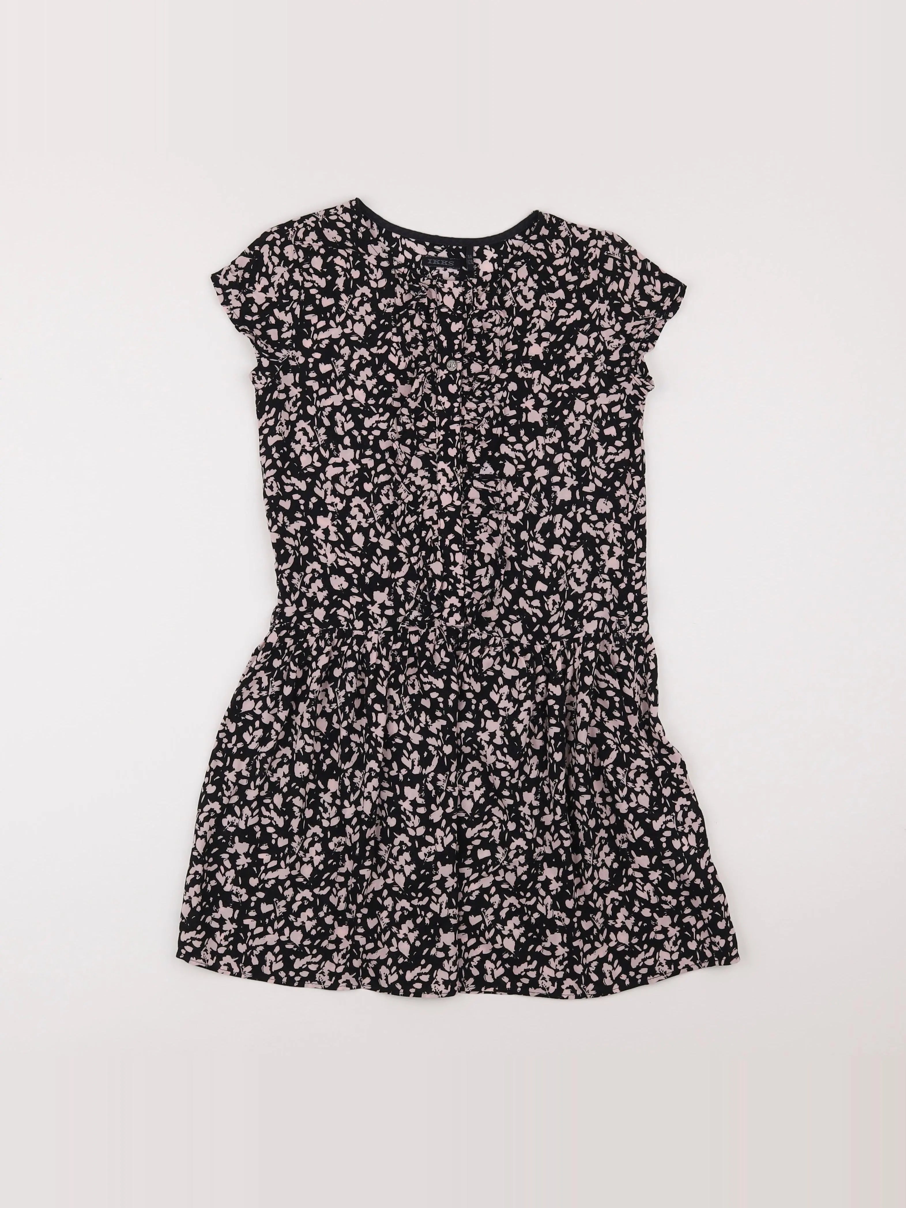 IKKS - robe noir - 8 ans