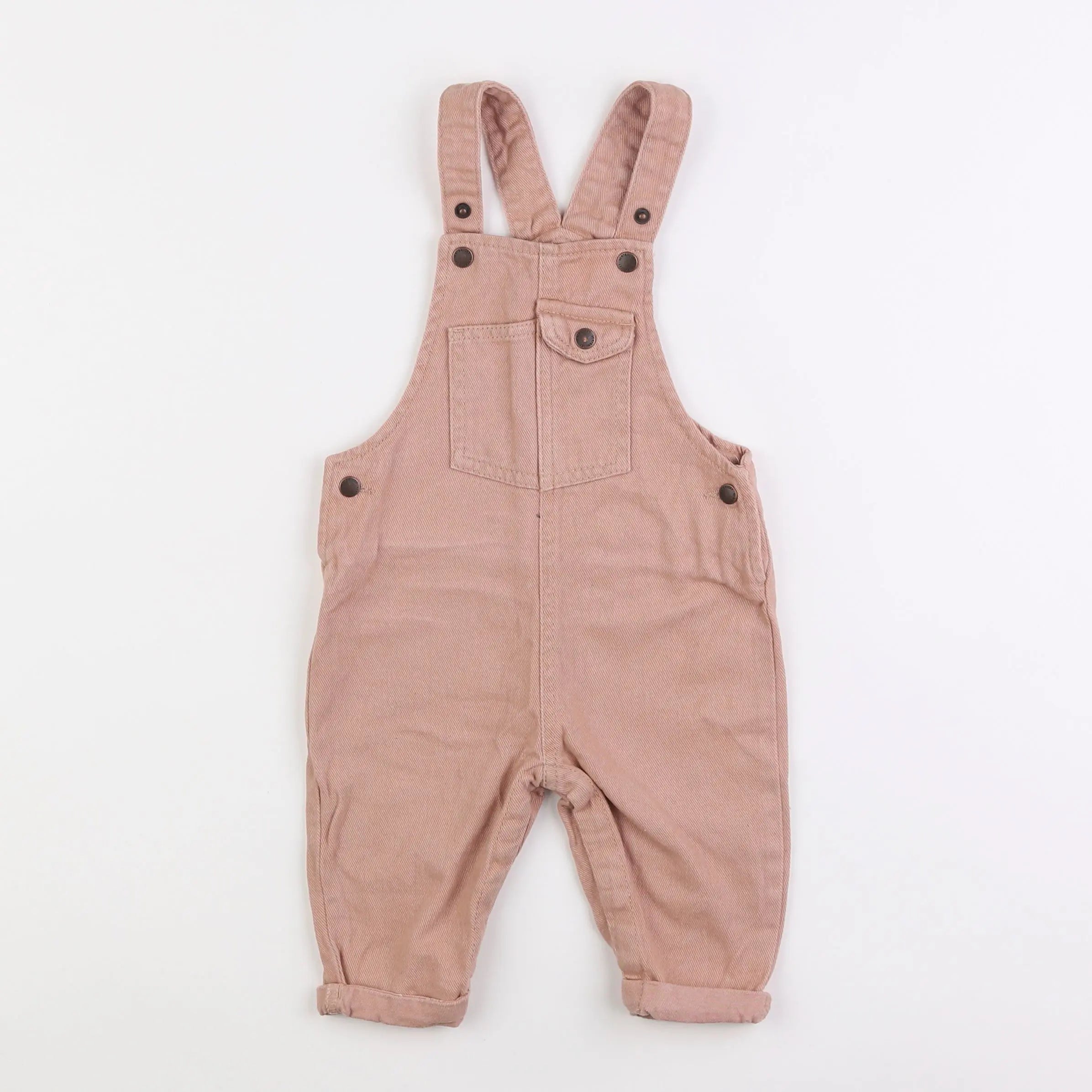 Vertbaudet - salopette beige - 9 mois