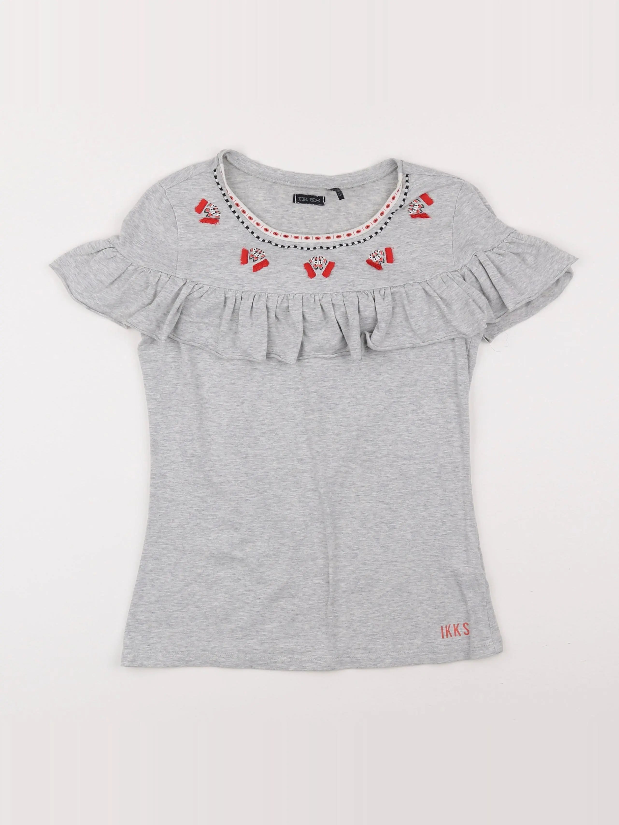IKKS - tee-shirt gris - 12 ans