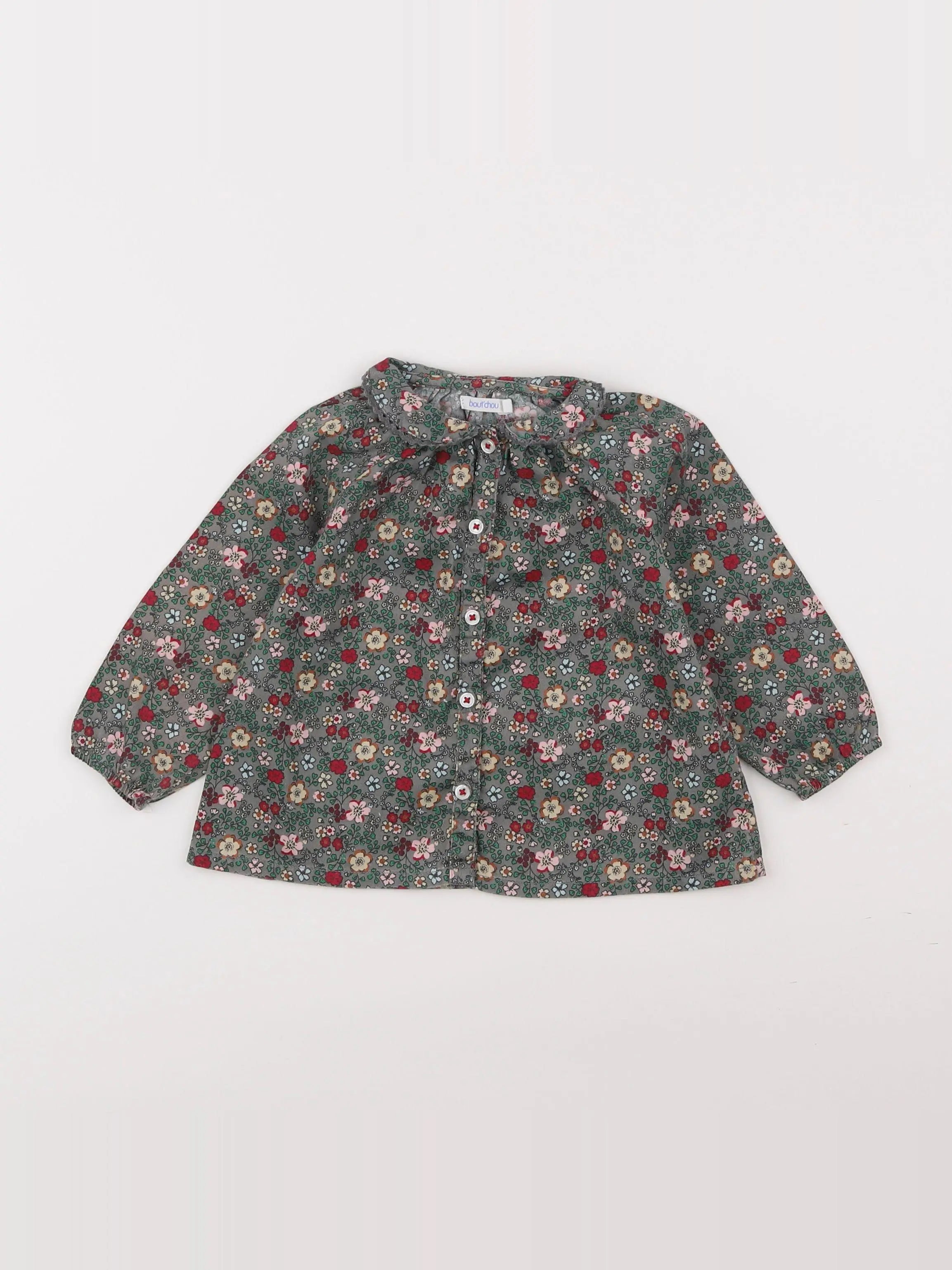 Boutchou - blouse multicolore - 9 mois
