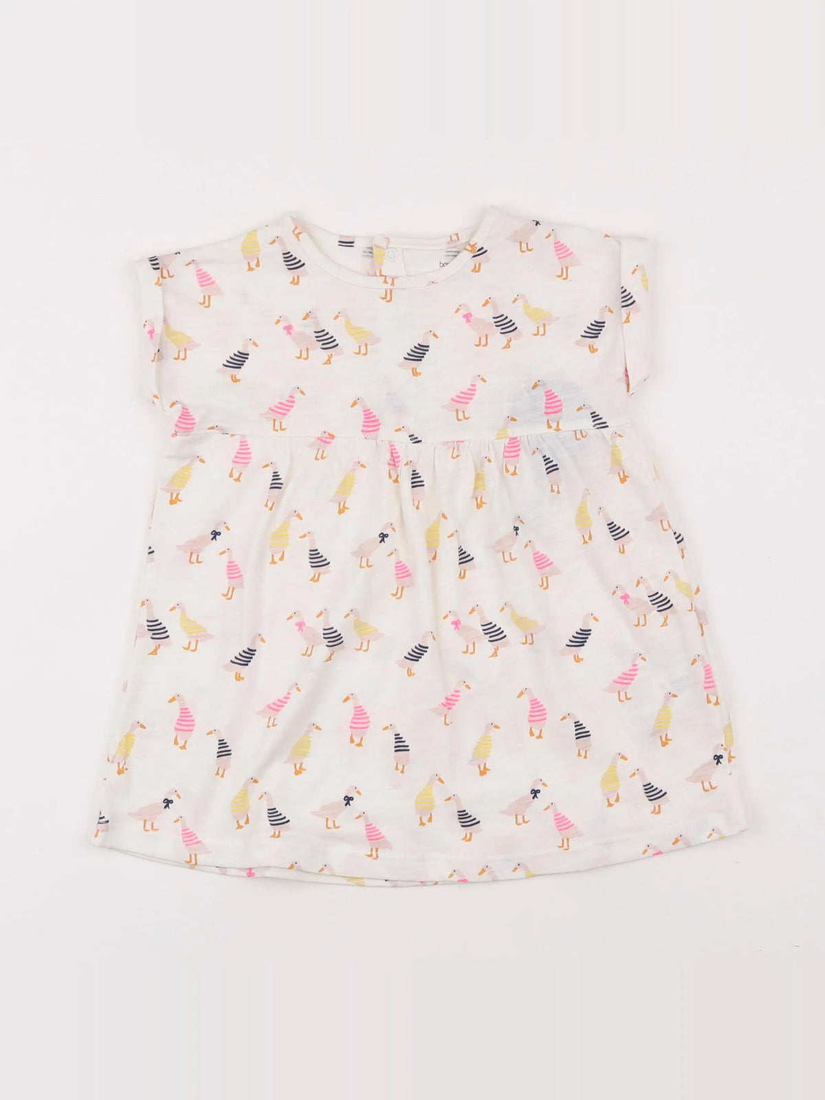 Monoprix - robe beige - 12 mois