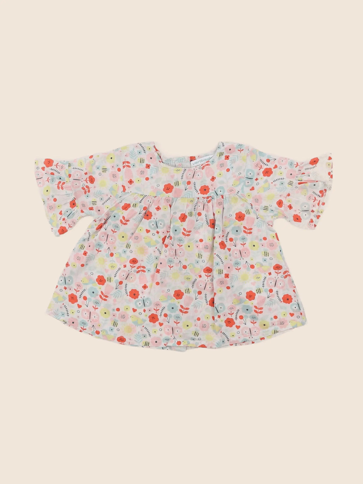 Vertbaudet - blouse multicolore - 9 mois