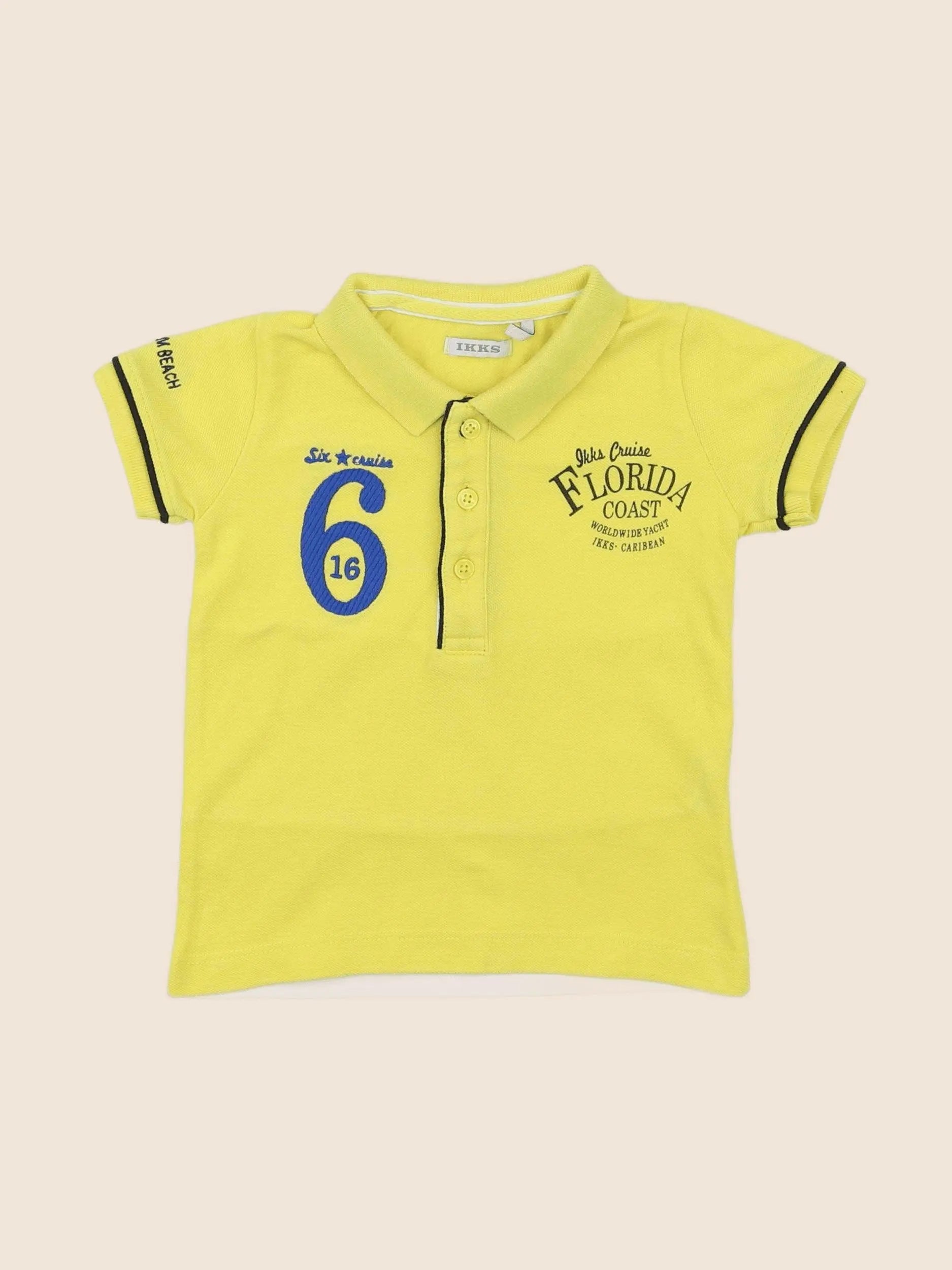 IKKS - polo jaune - 12 mois