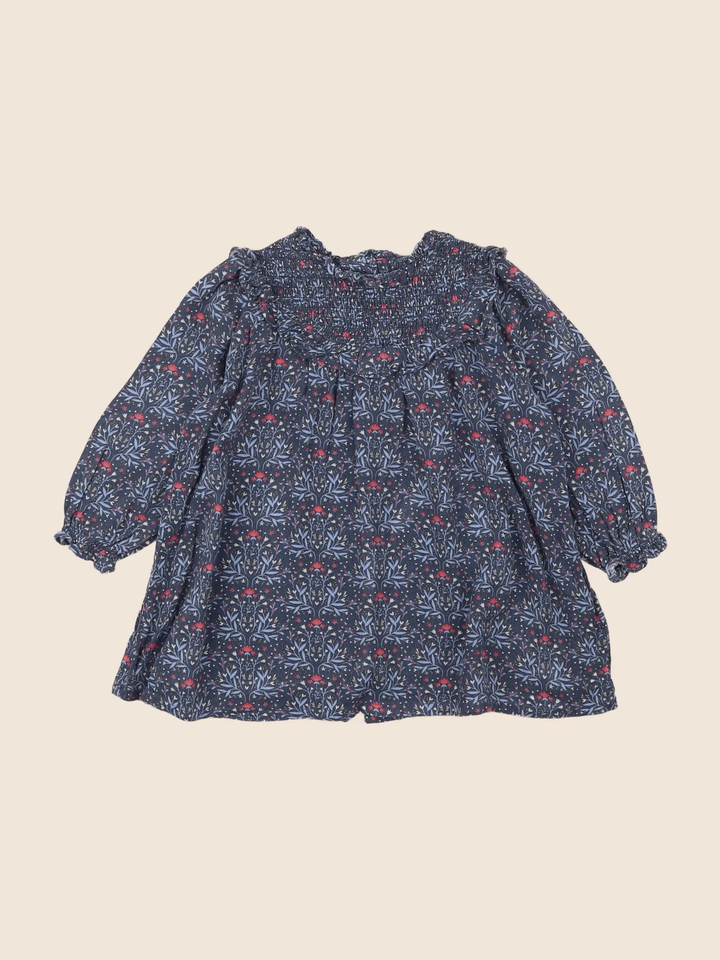 Vertbaudet - robe bleu - 18 mois