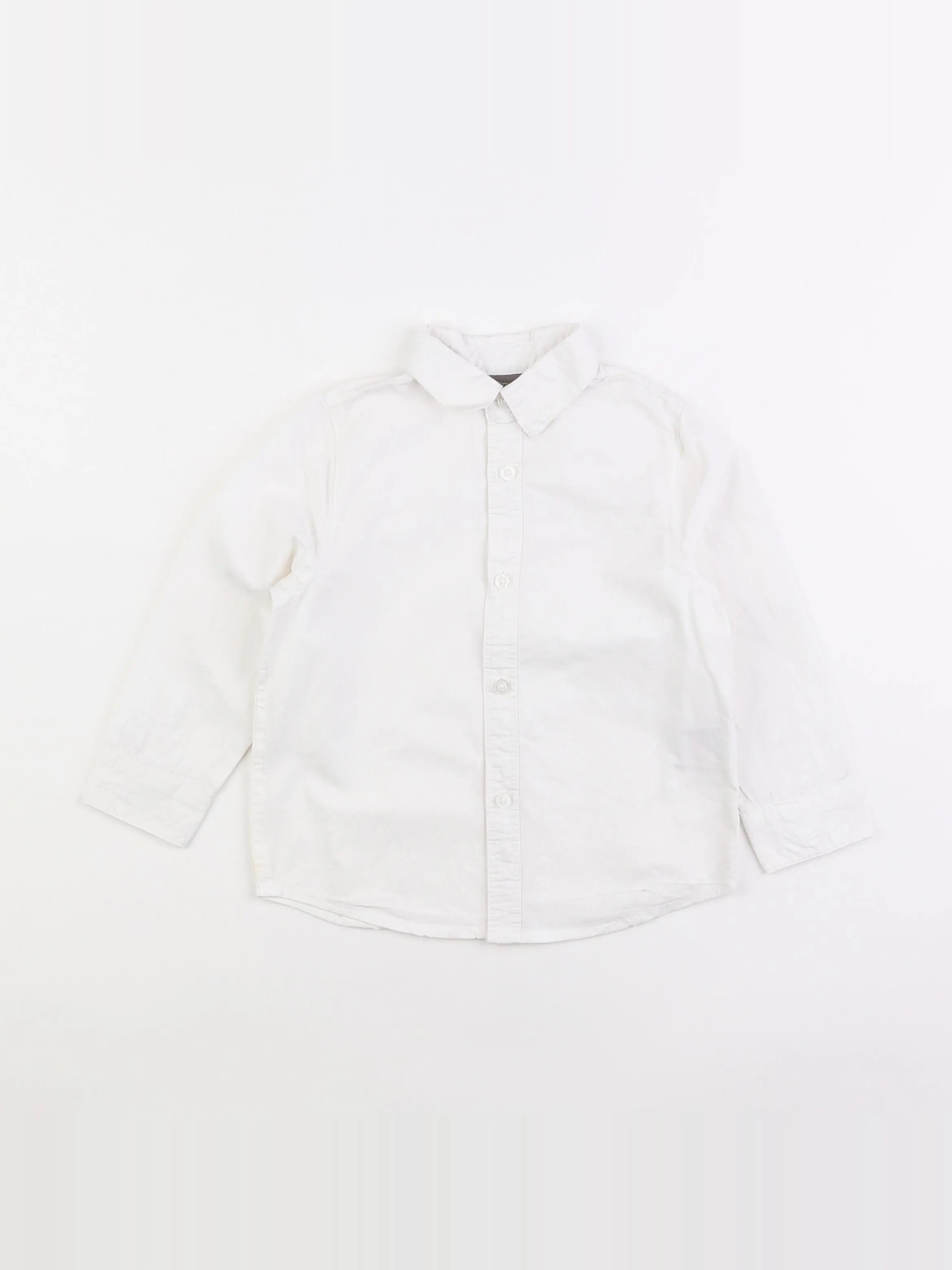 Vertbaudet - chemise blanc - 3 ans