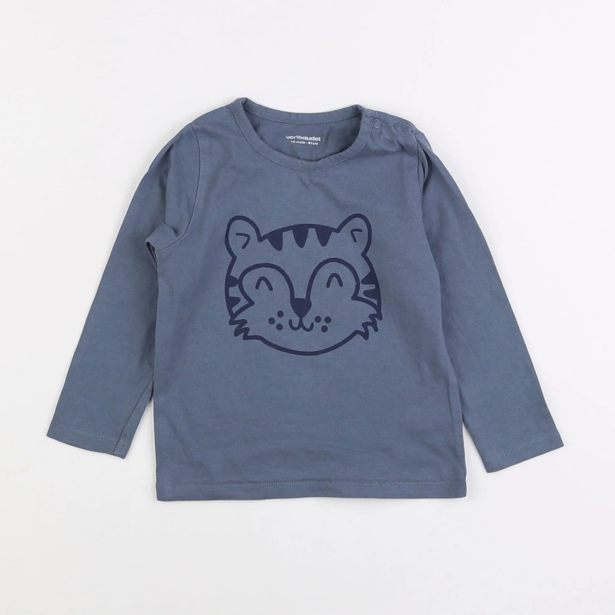 Vertbaudet - tee-shirt bleu - 18 mois
