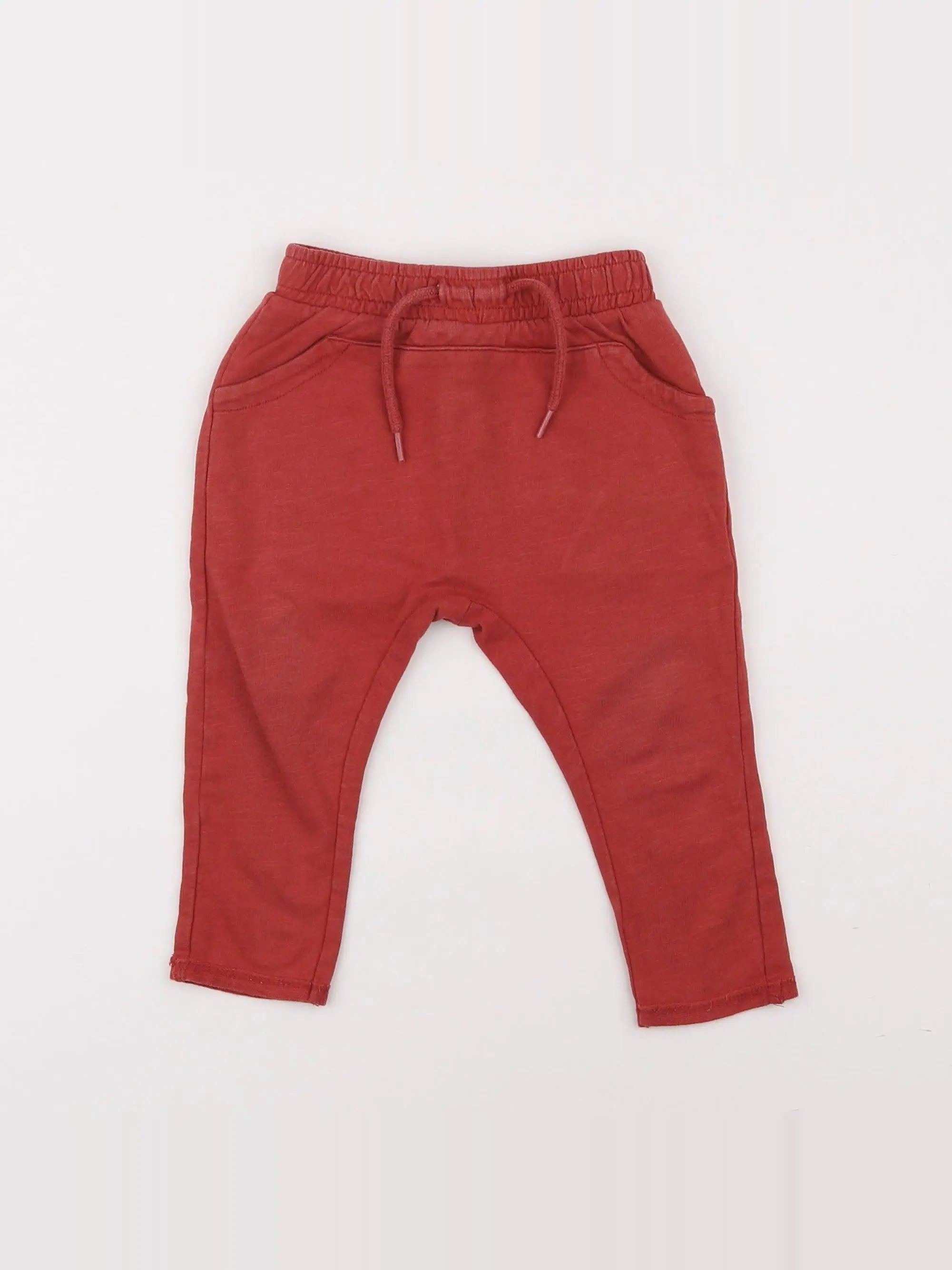 Vertbaudet - jogging rouge - 9 mois