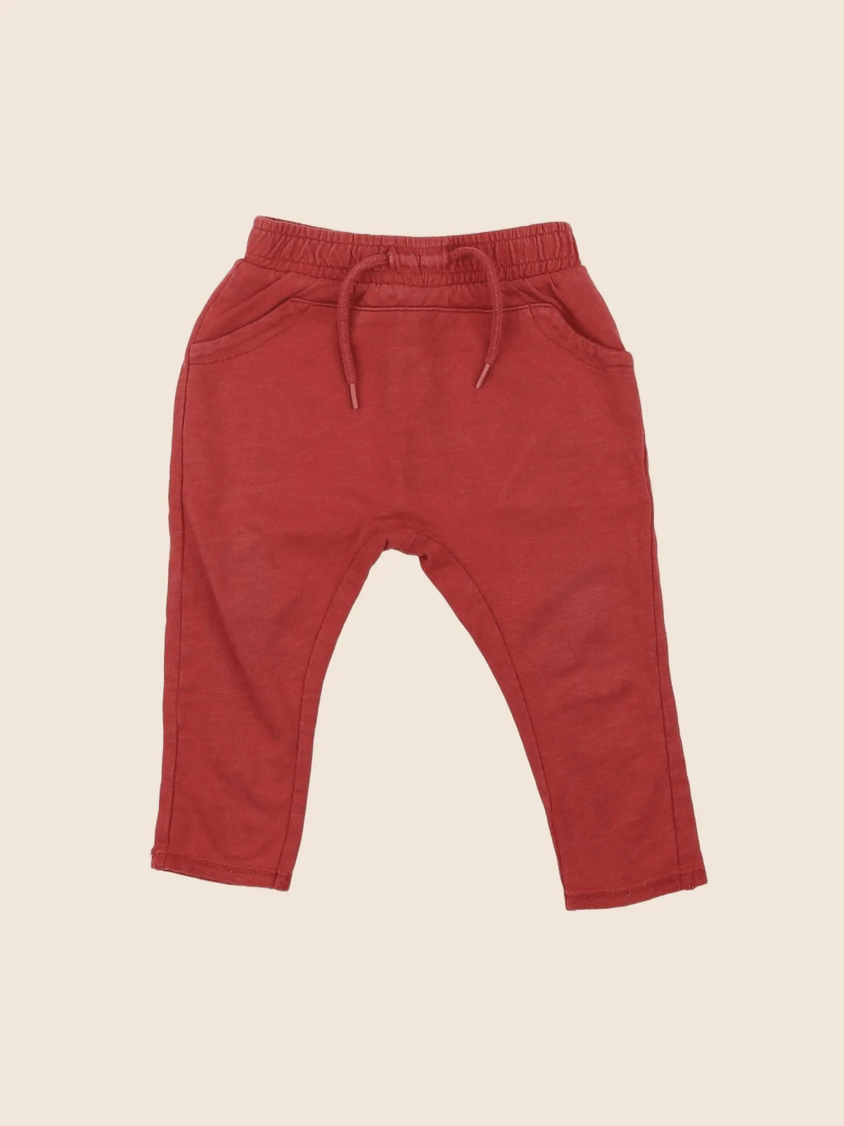 Vertbaudet - jogging rouge - 9 mois