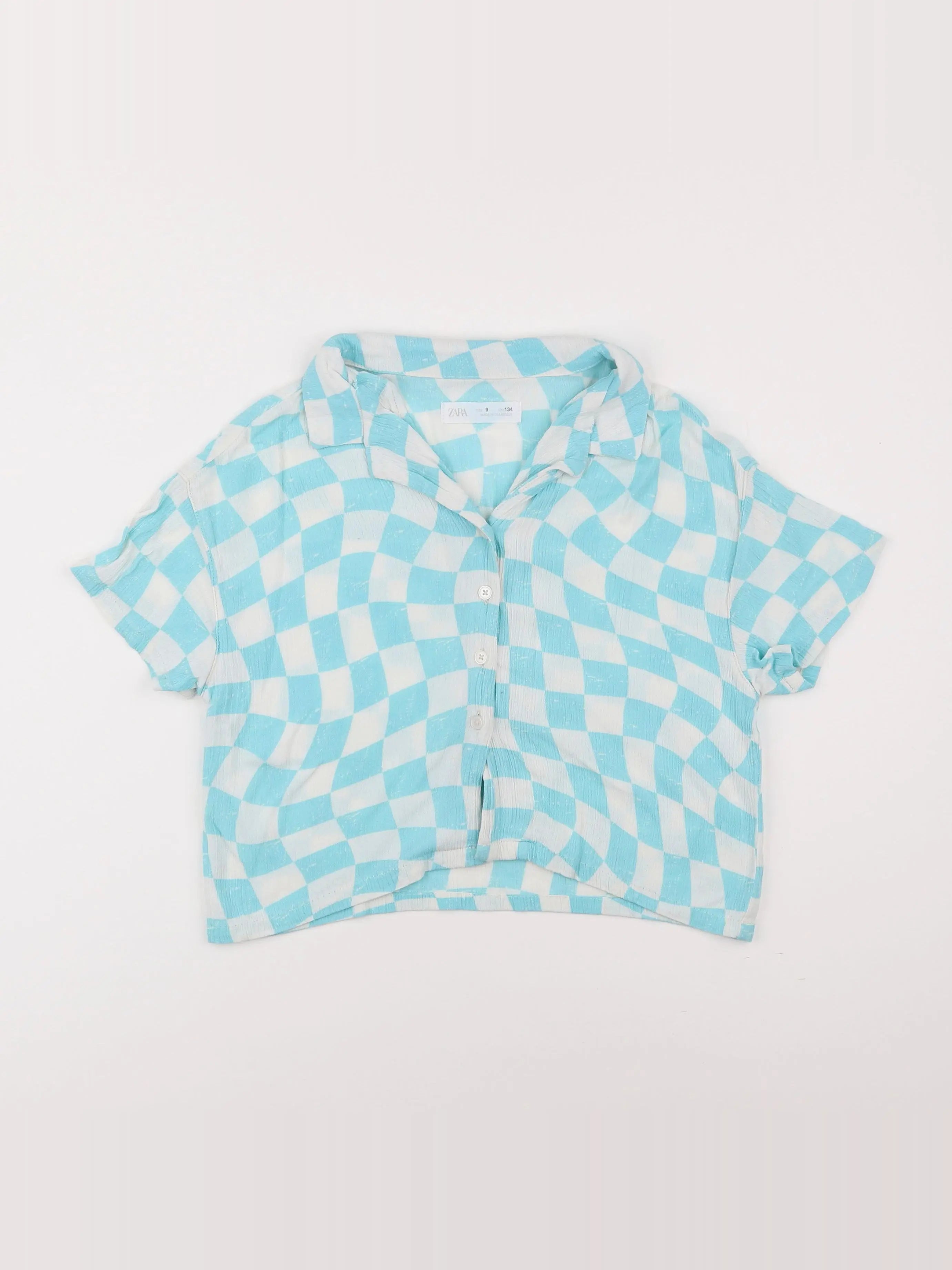 Zara - blouse bleu - 9 ans