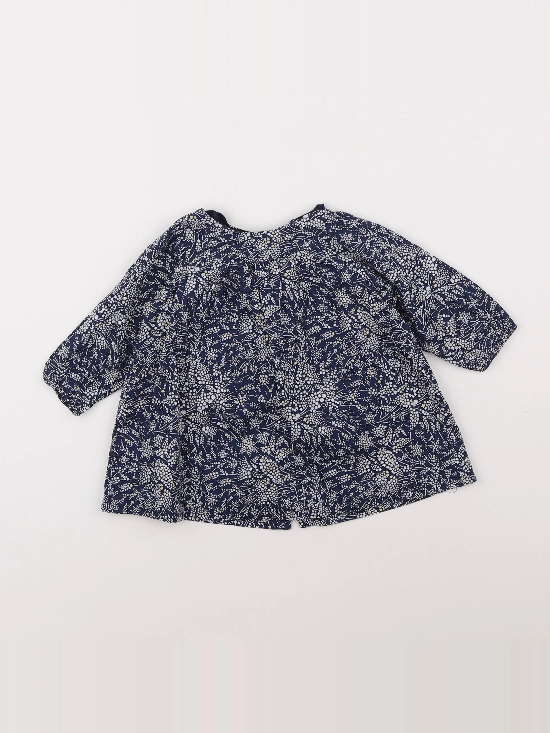 Jacadi - robe liberty bleu - 6 mois