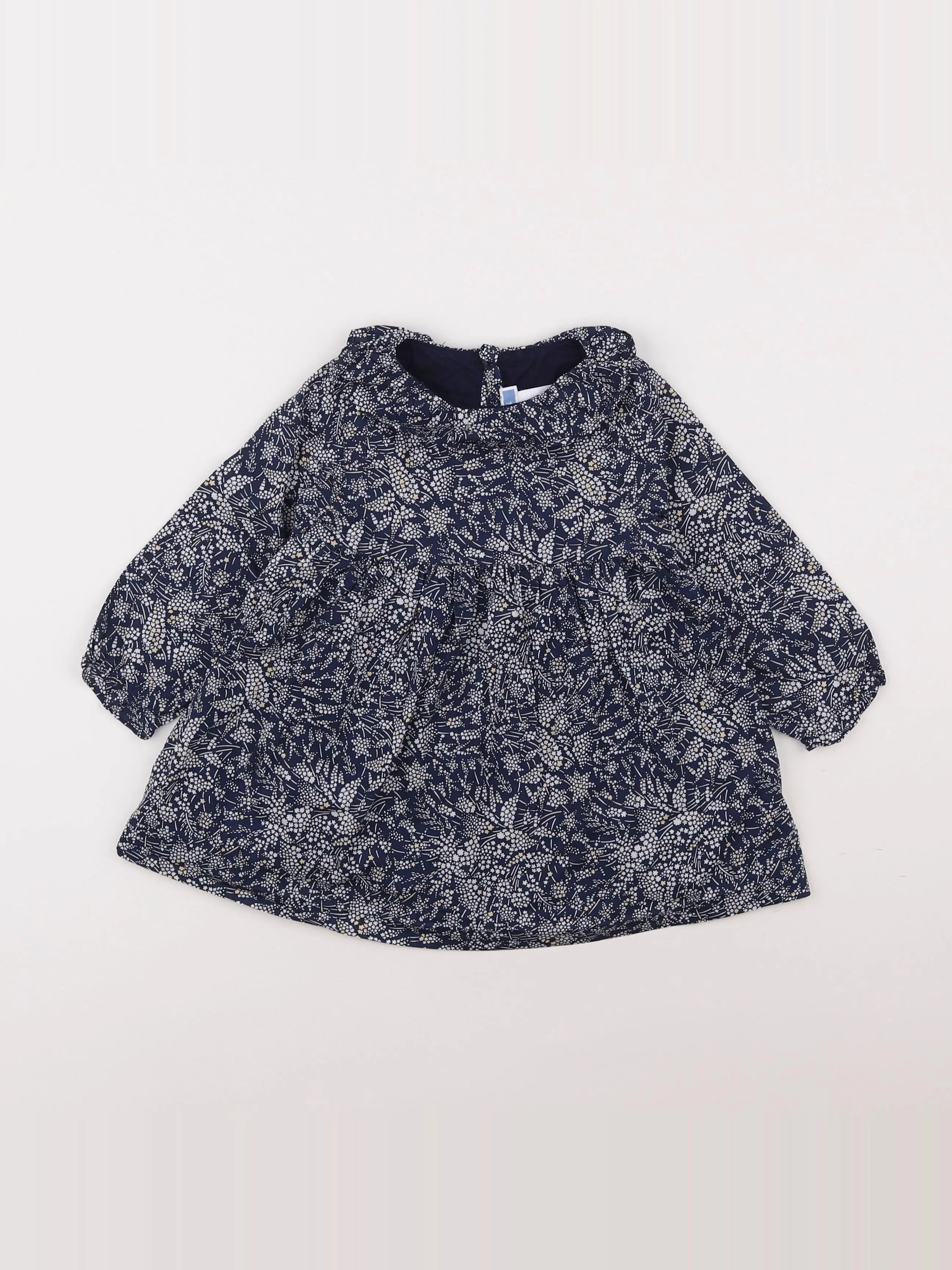 Jacadi - robe liberty bleu - 18 mois