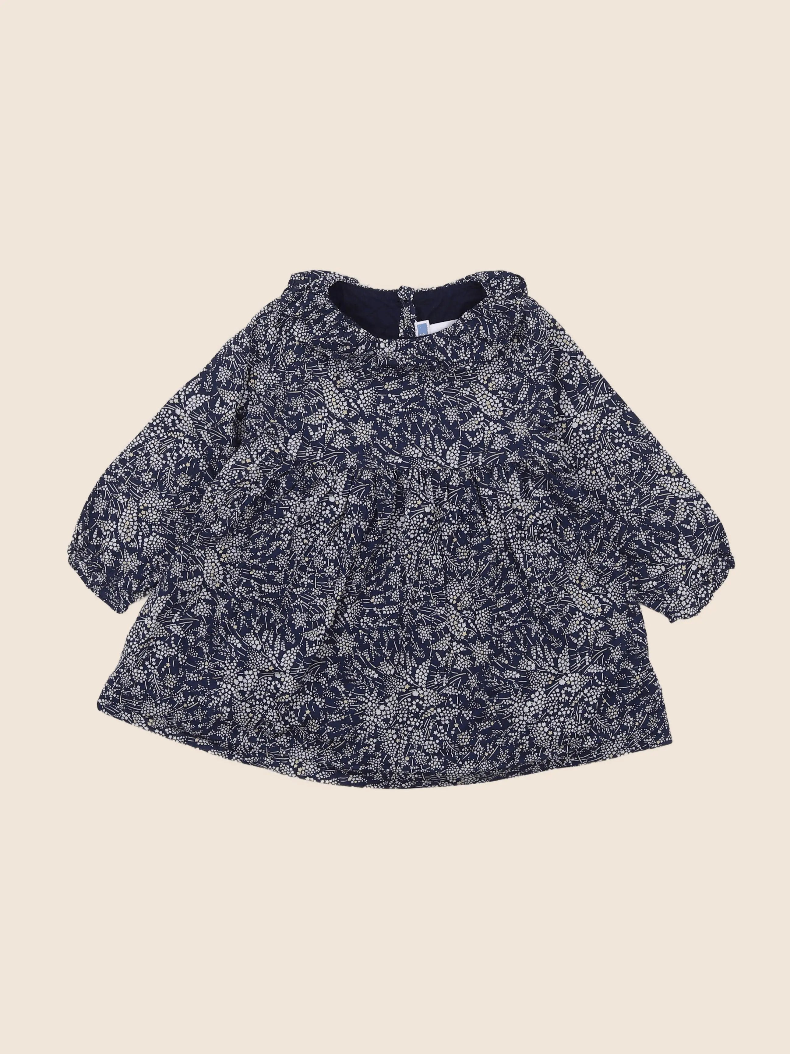Jacadi - robe liberty bleu - 18 mois