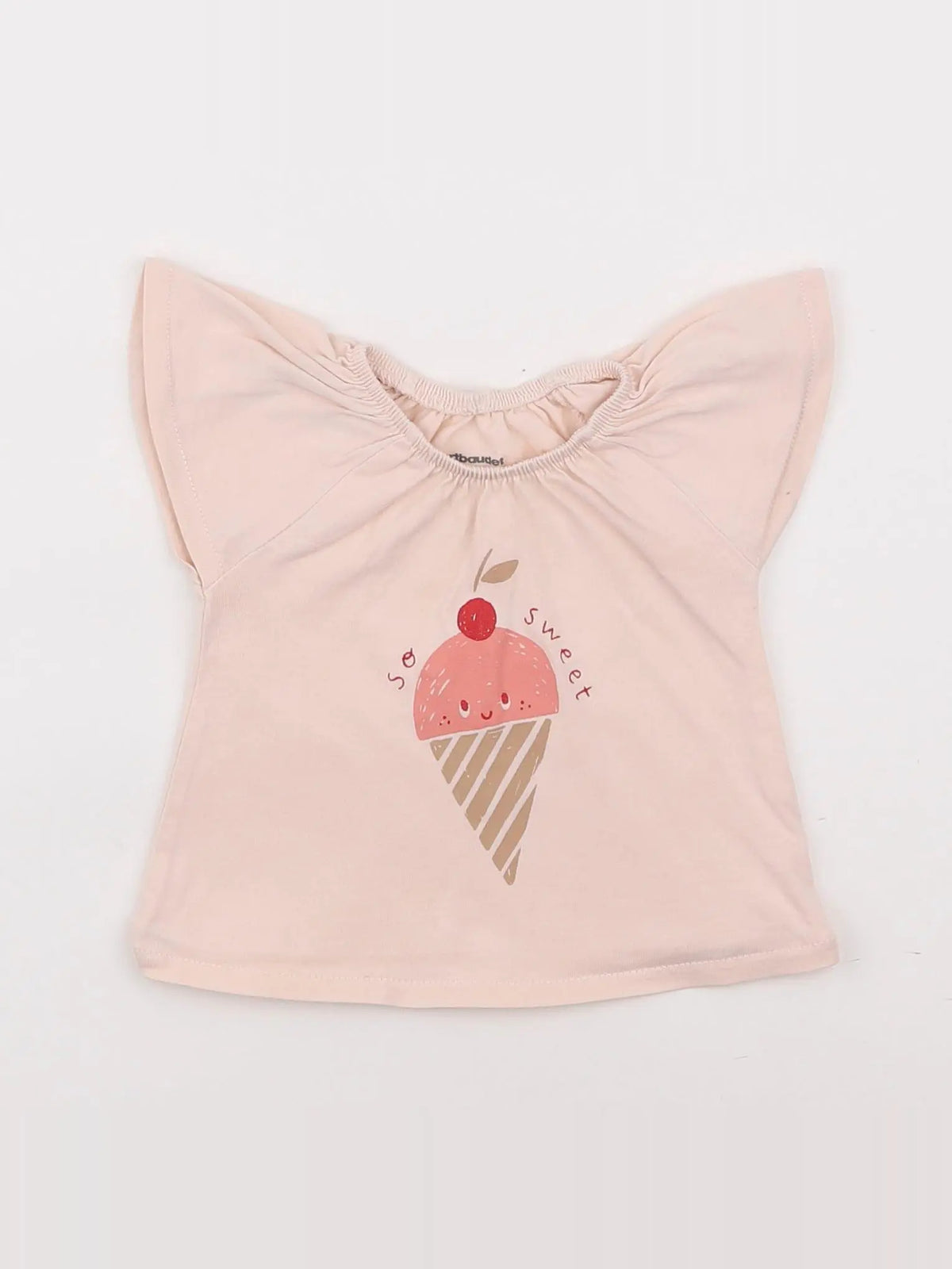 Vertbaudet - tee-shirt rose - 3 mois