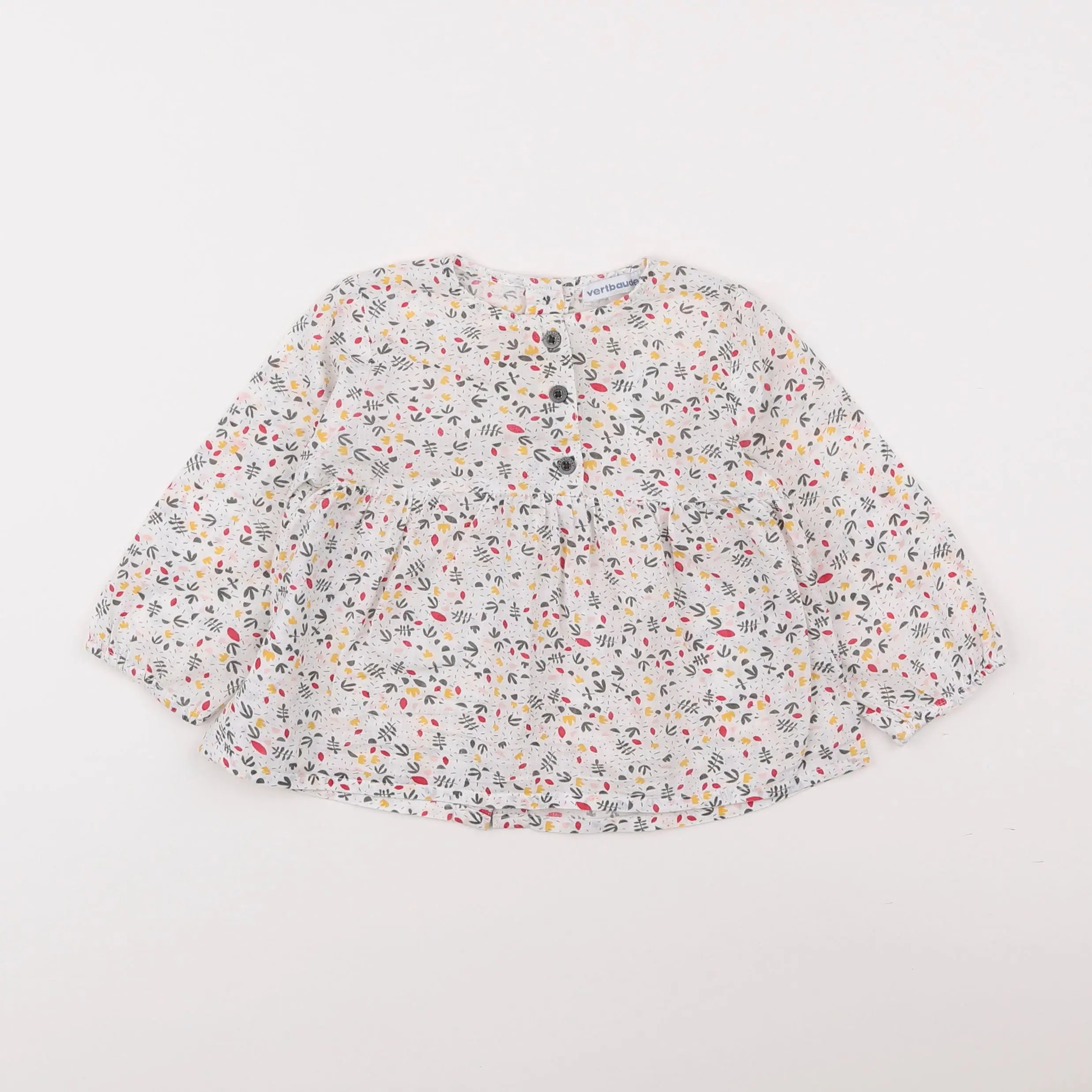 Vertbaudet - blouse blanc - 12 mois