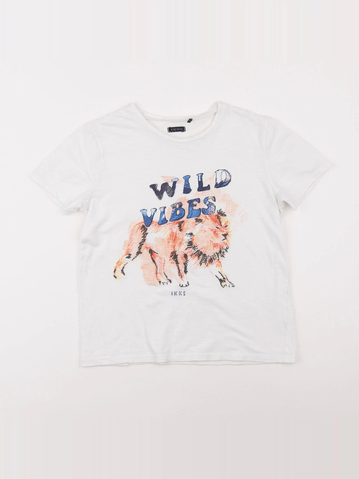 IKKS - tee-shirt blanc - 10 ans
