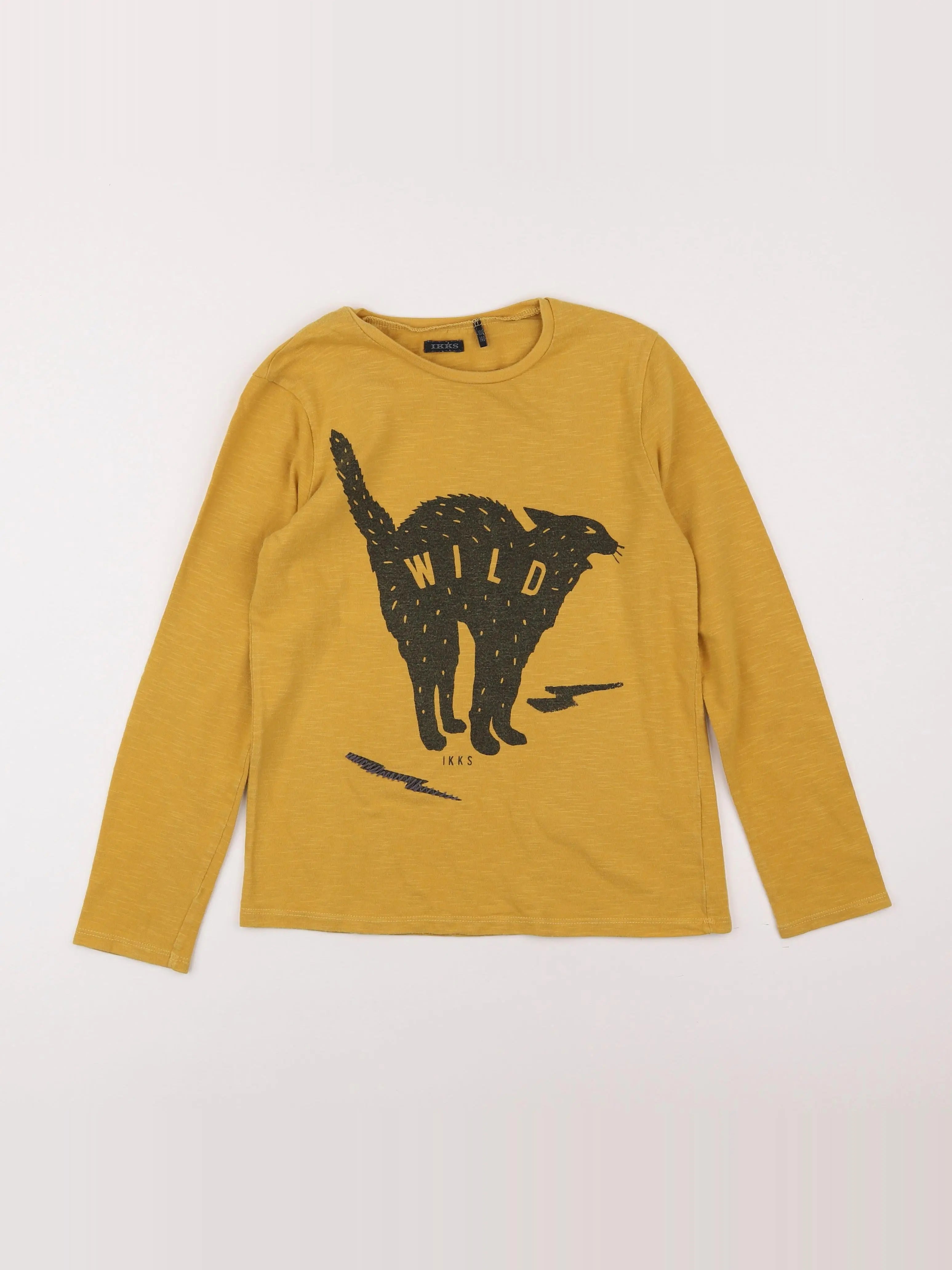 IKKS - tee-shirt jaune - 10 ans