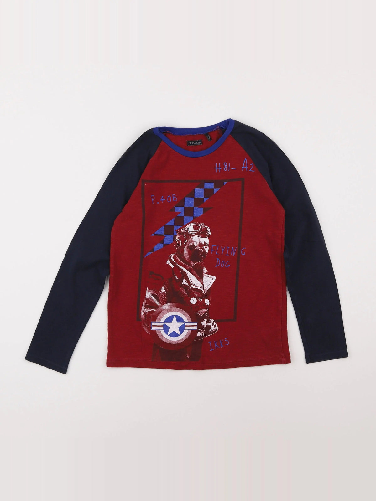 IKKS - tee-shirt rouge - 8 ans