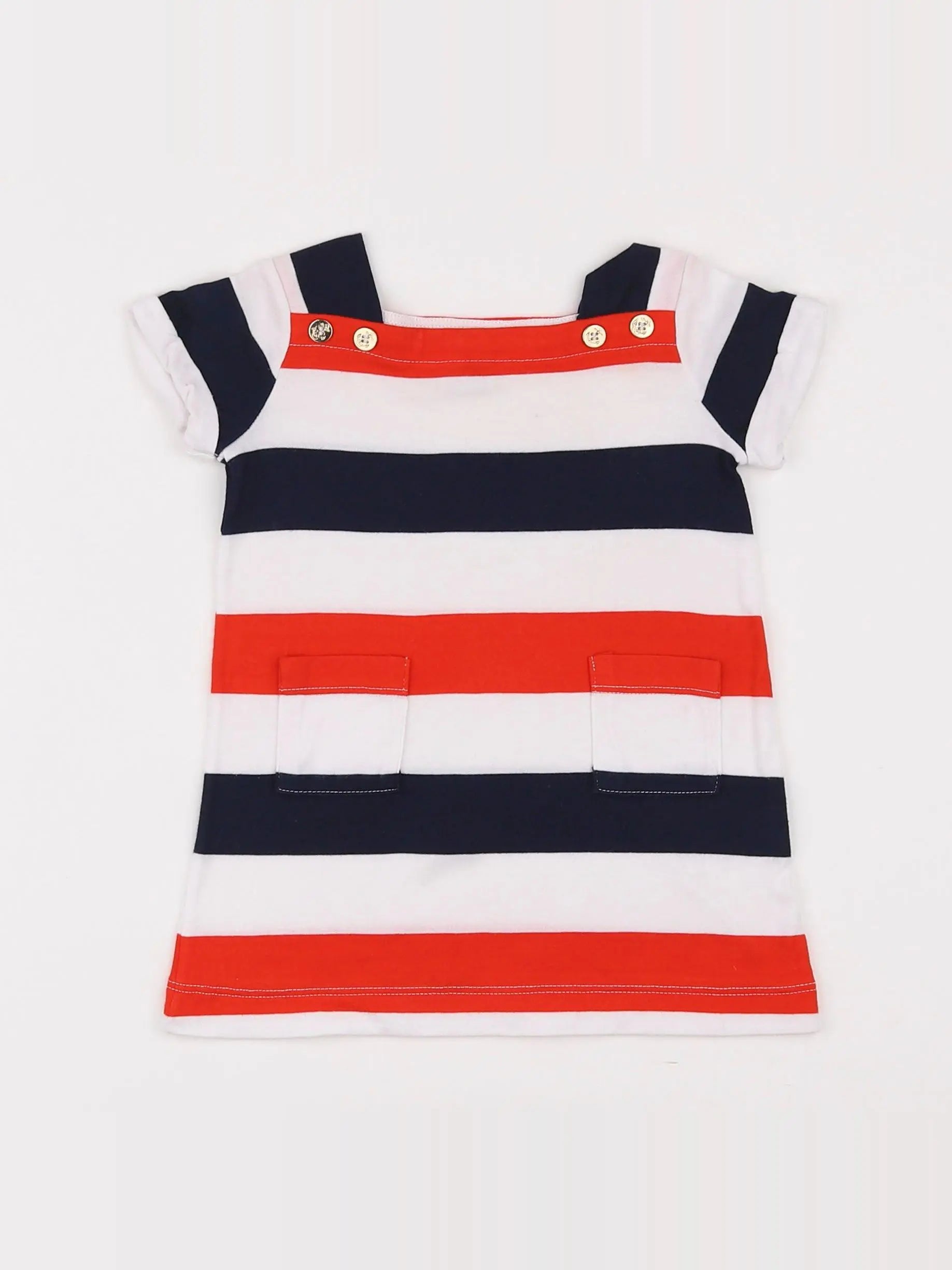 Petit Bateau - robe multicolore - 6 mois