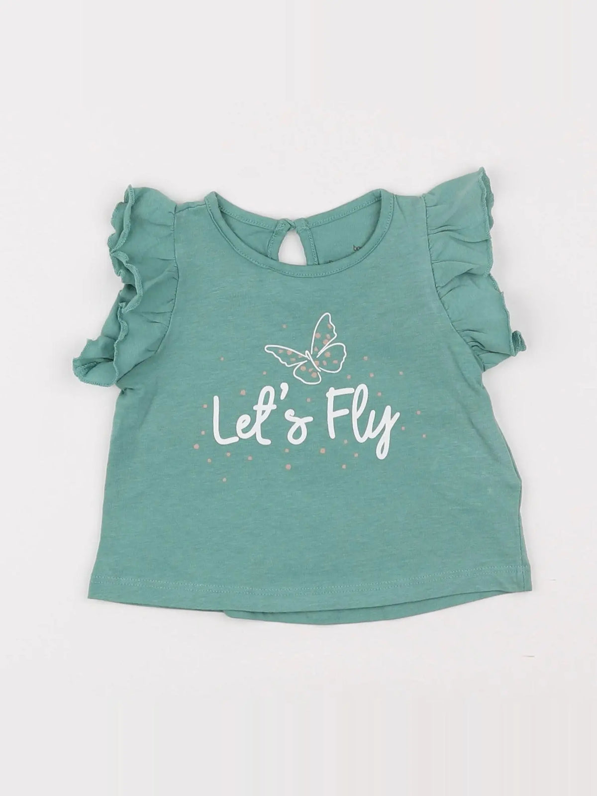 Boutchou - tee-shirt vert - 6 mois