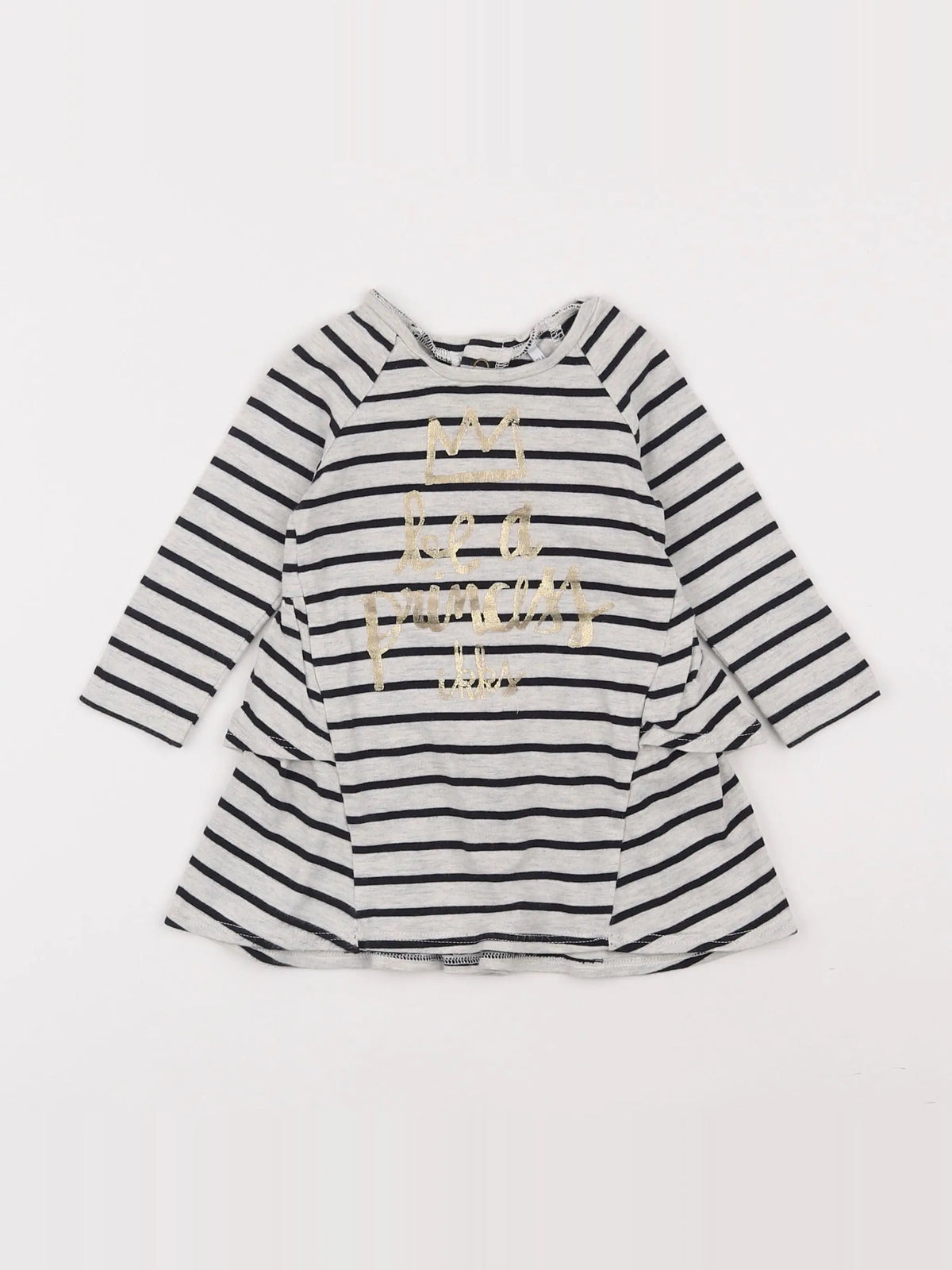 IKKS - robe gris, noir - 6 mois