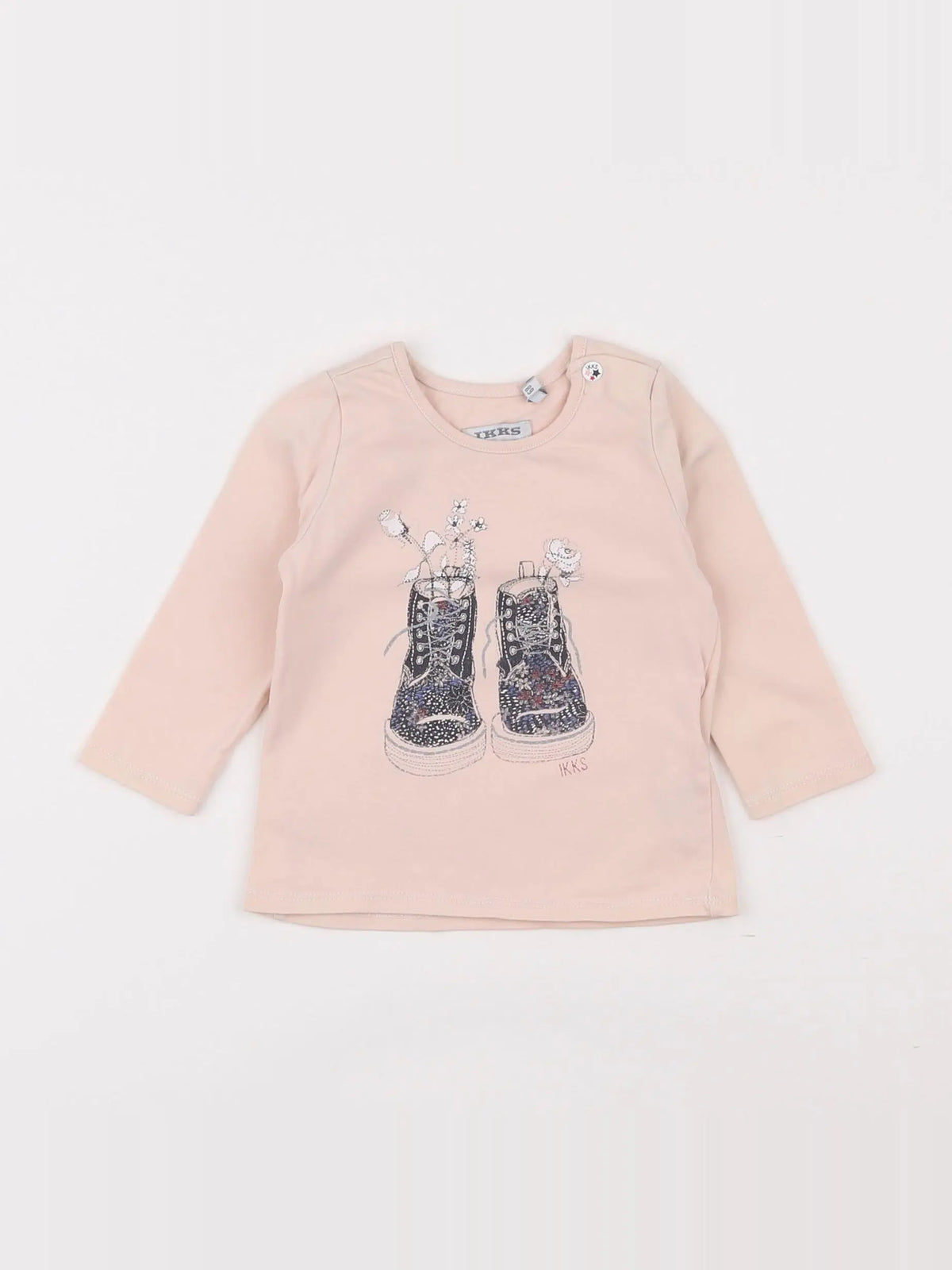 IKKS - tee-shirt rose - 6 mois