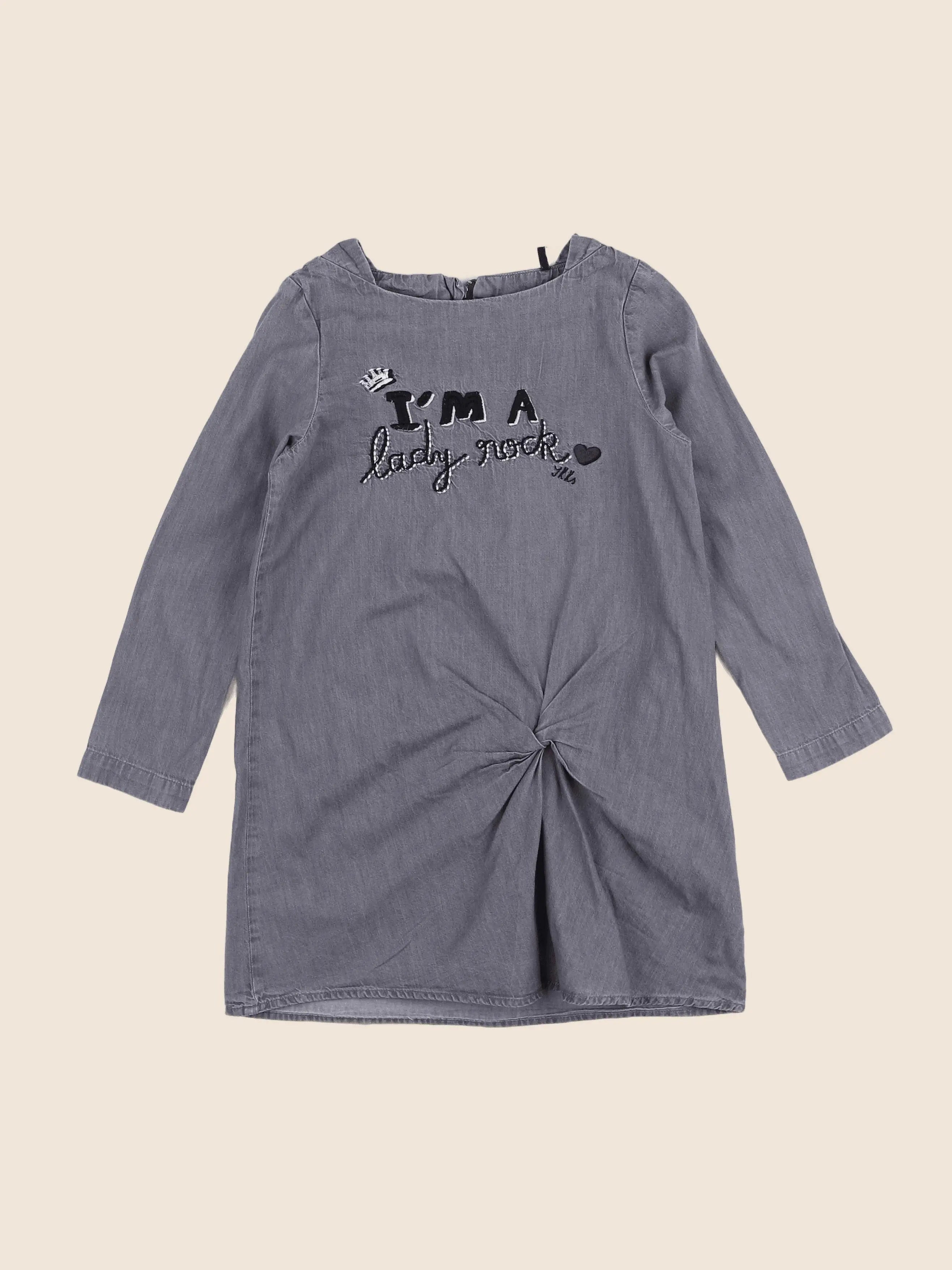 IKKS - robe gris - 6 ans