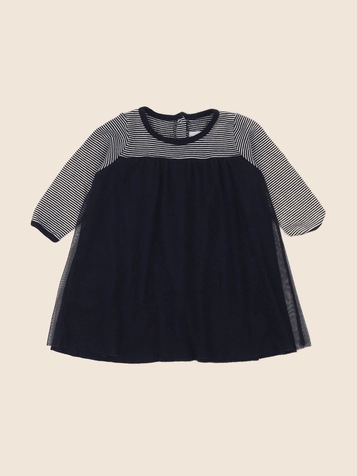 Petit Bateau - robe bleu - 6 mois