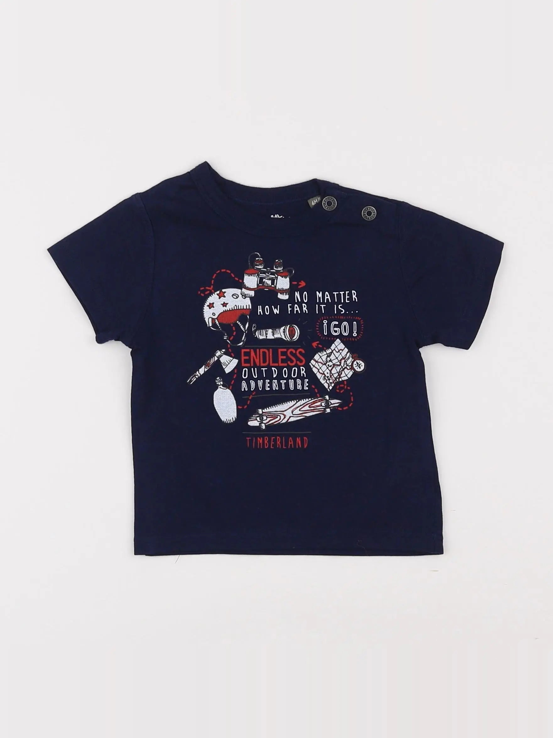 Timberland - tee-shirt bleu - 6 mois