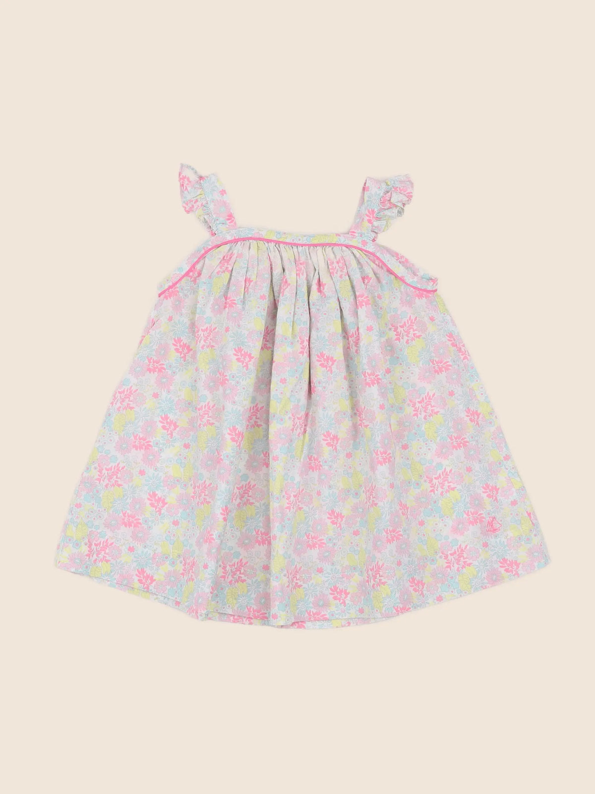 Petit Bateau - robe multicolore - 6 mois