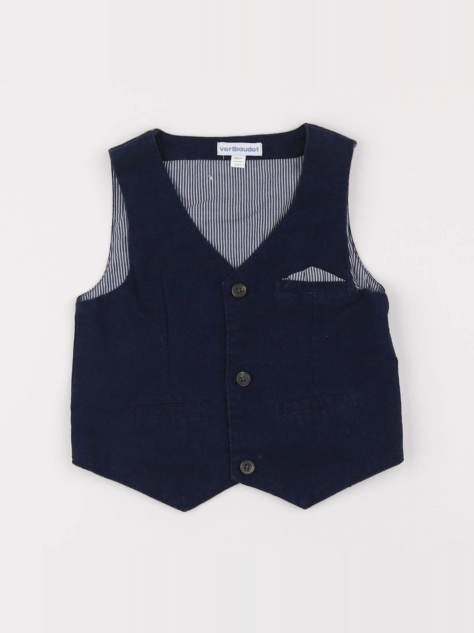 Vertbaudet - gilet bleu - 2 ans