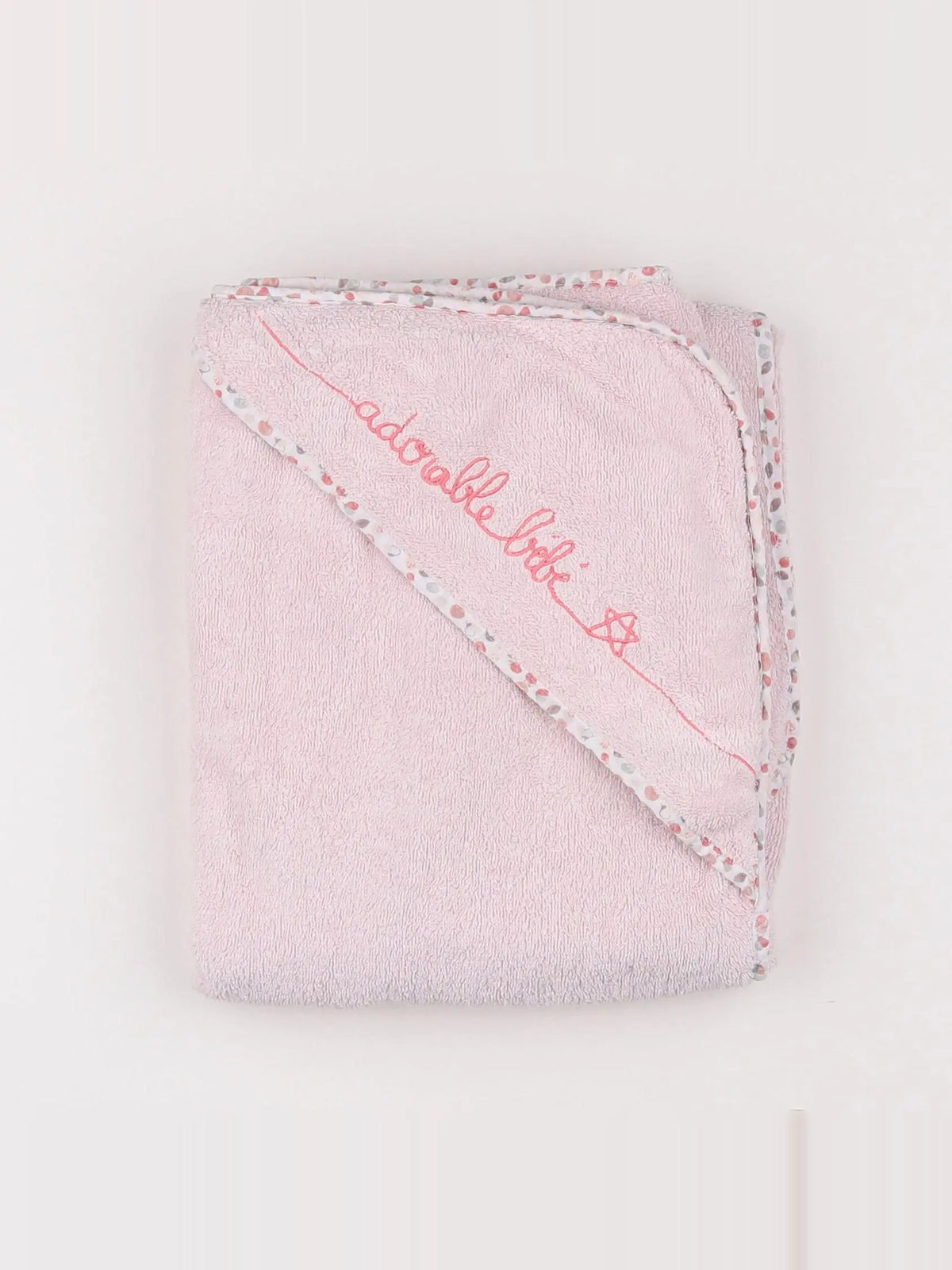 Vertbaudet - cape de bain rose - 9 mois à 2 ans