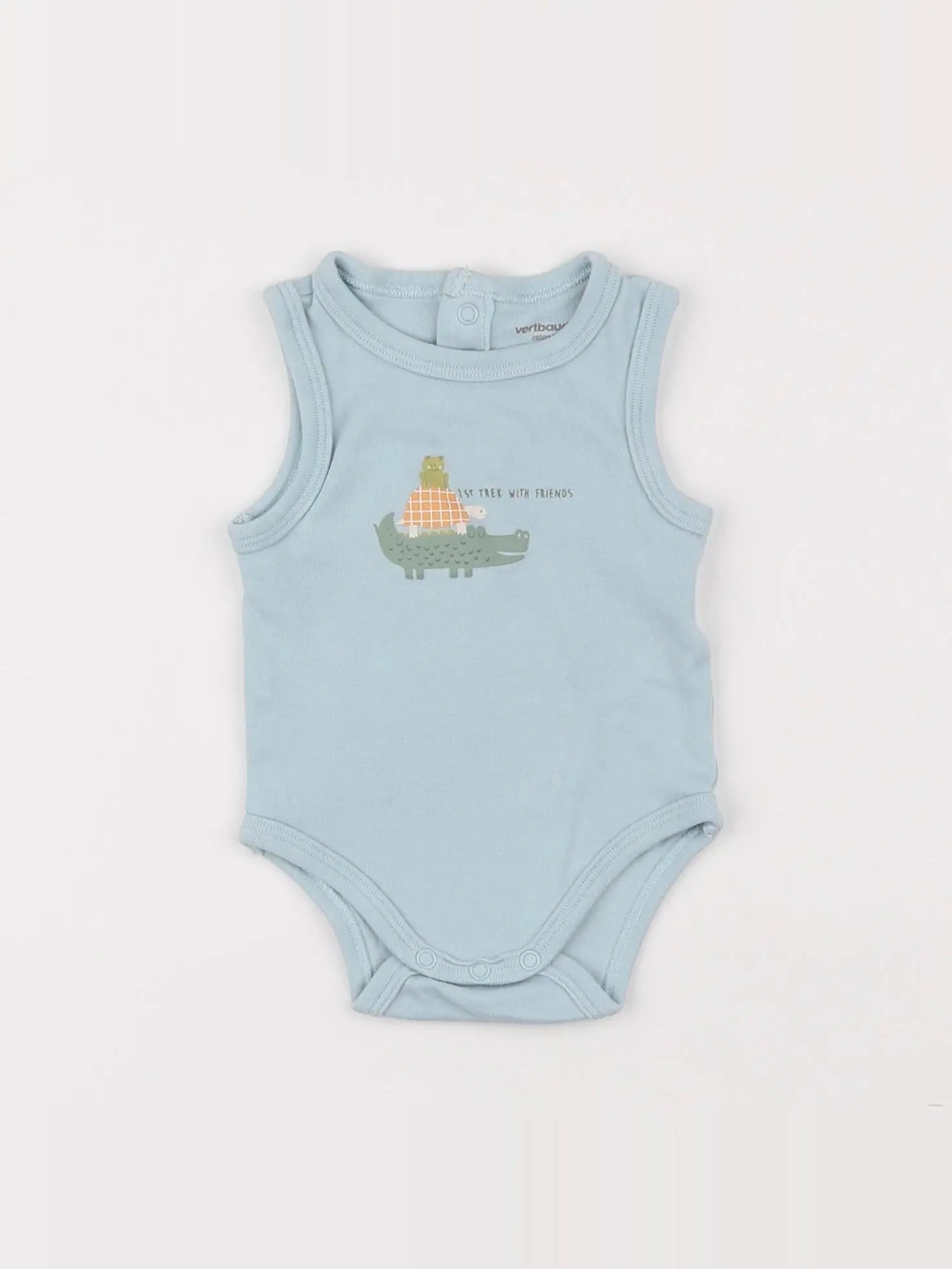 Vertbaudet - body bleu - 3 mois