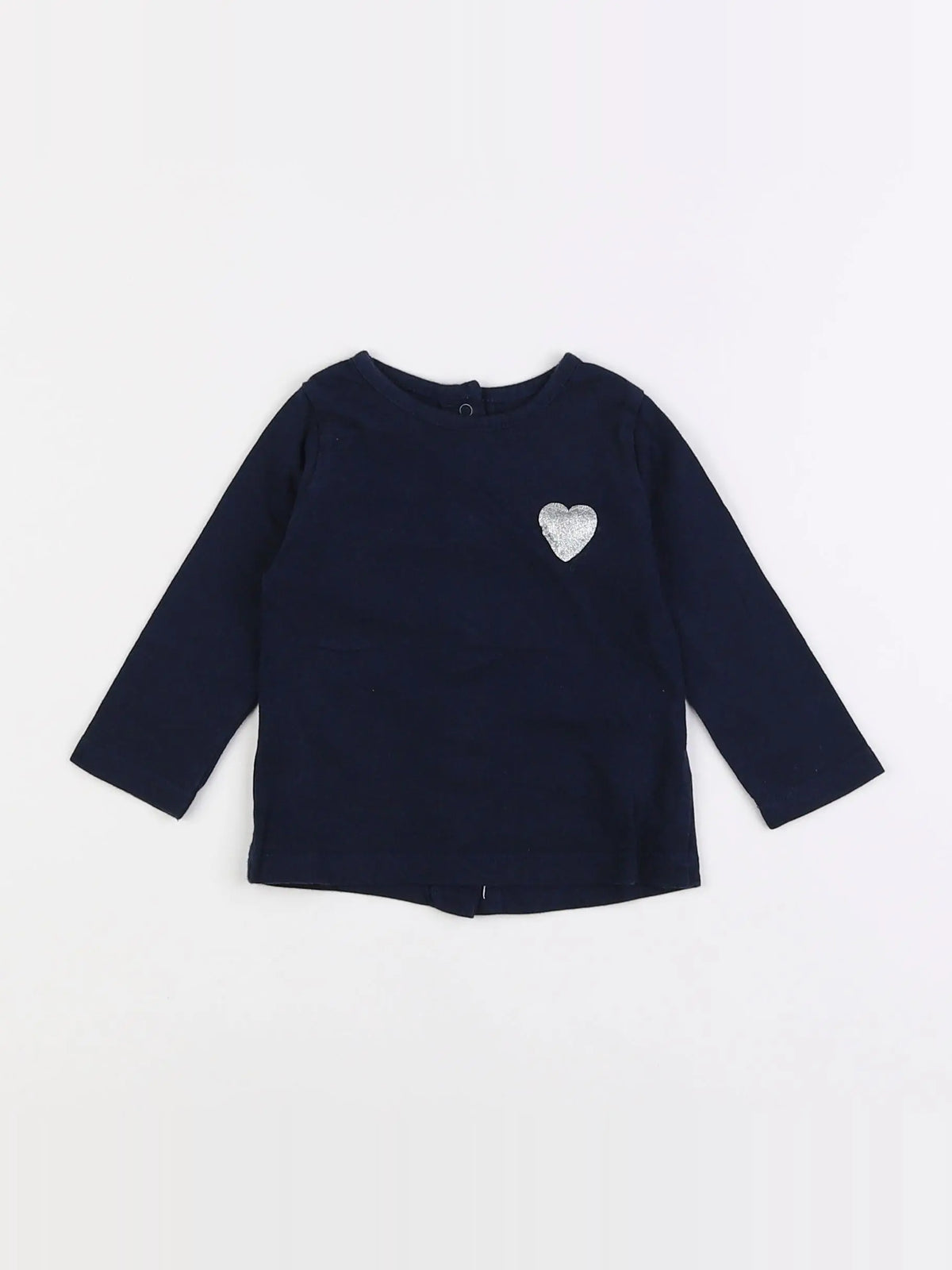 Vertbaudet - tee-shirt bleu - 6 mois