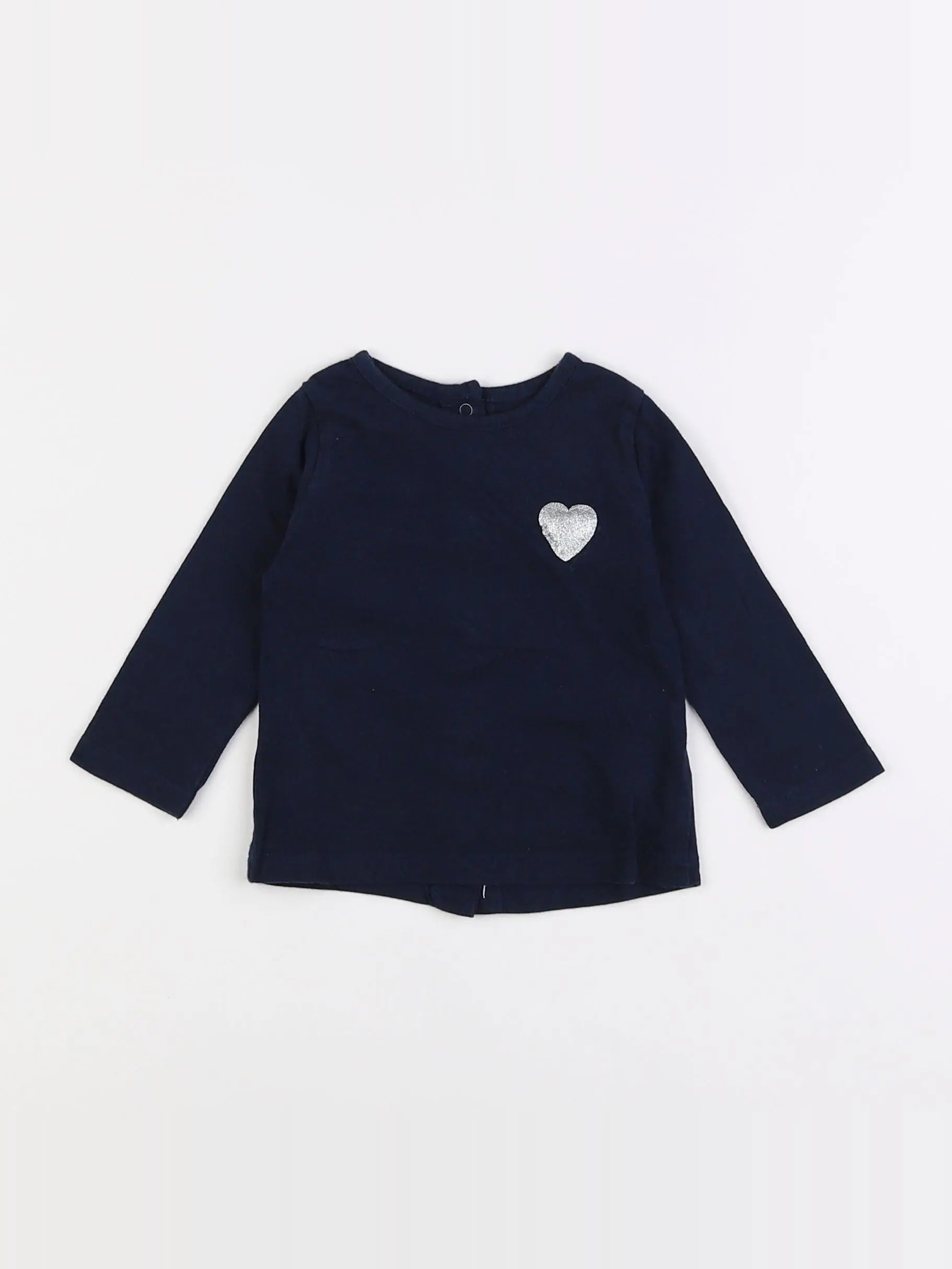 Vertbaudet - tee-shirt bleu - 6 mois