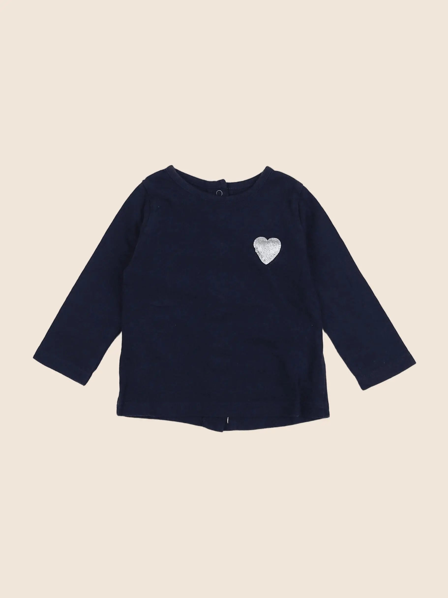 Vertbaudet - tee-shirt bleu - 6 mois