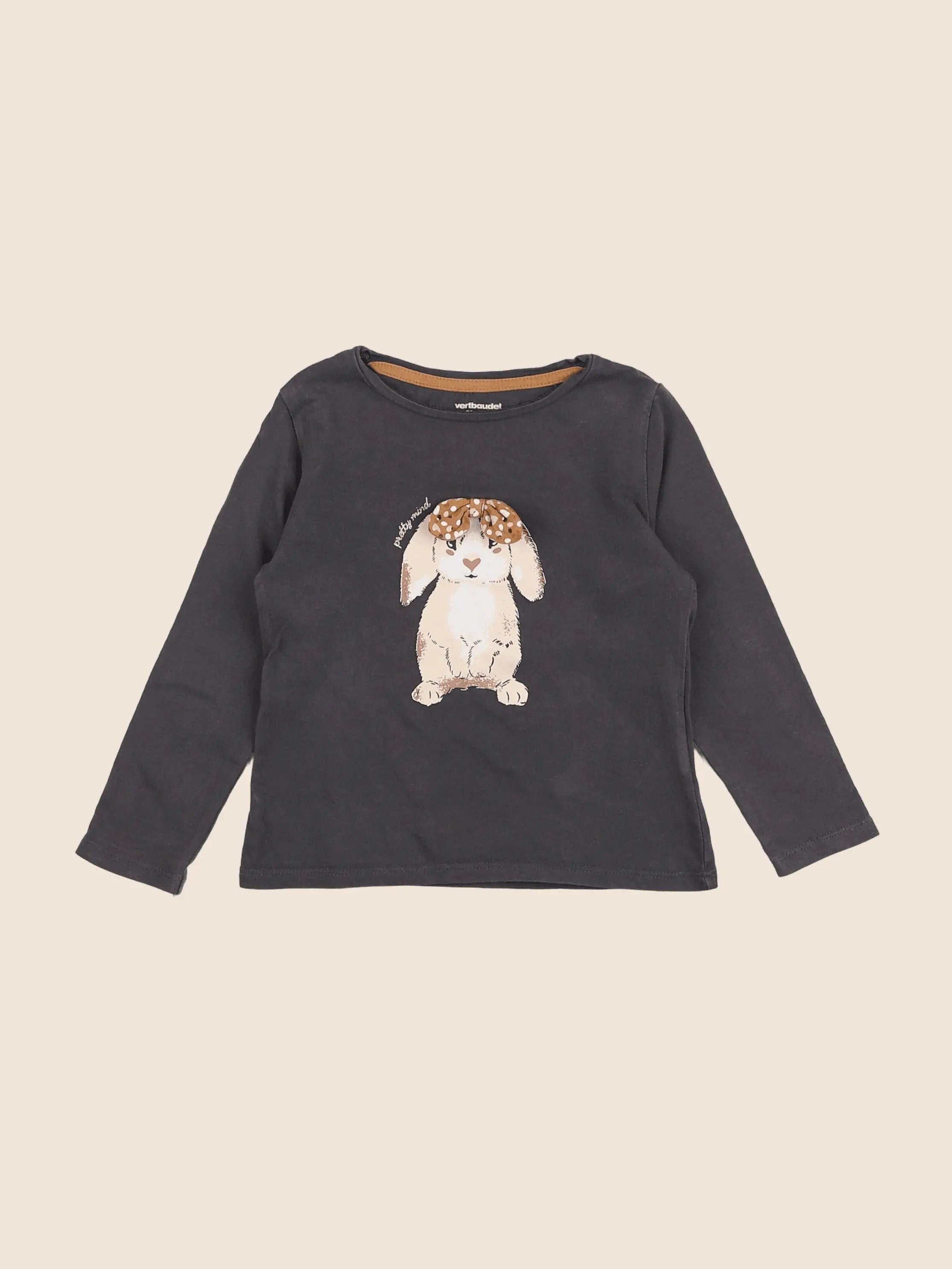 Vertbaudet - tee-shirt gris - 3 ans