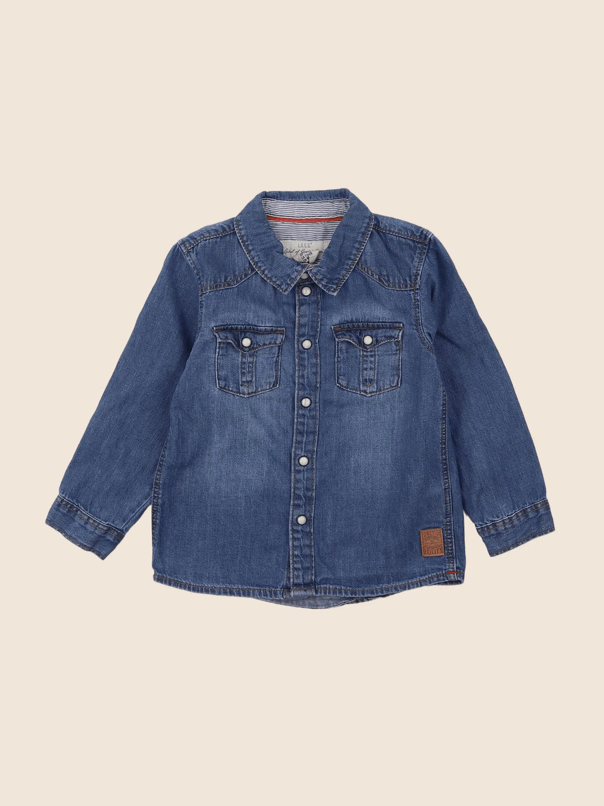 H&M - chemise bleu - 18 mois à 2 ans