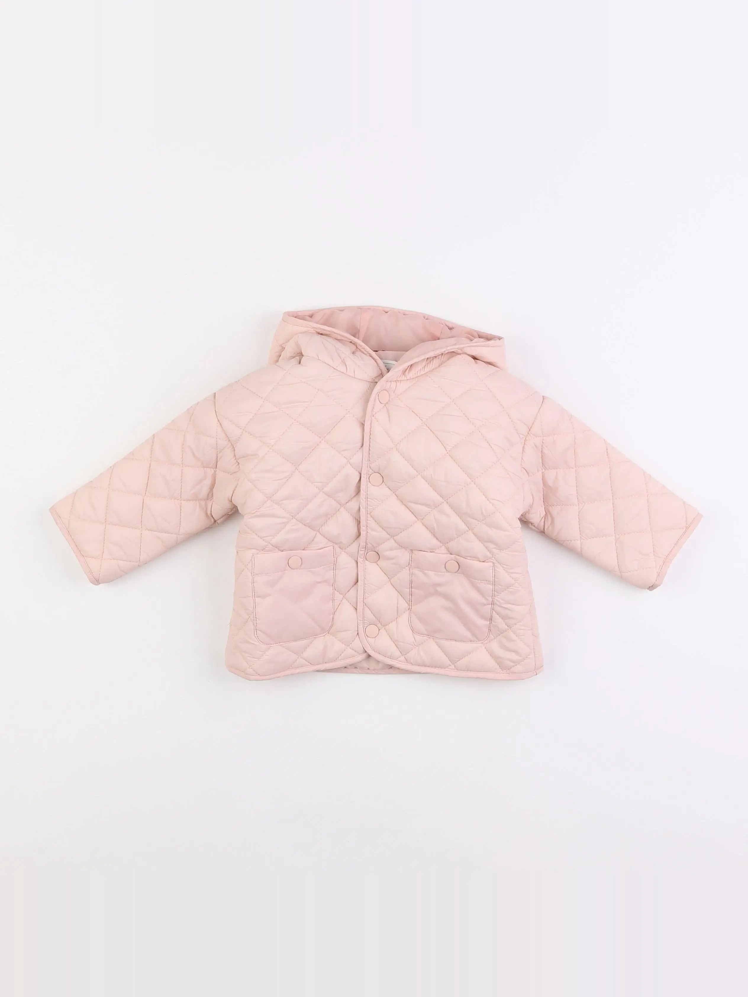 Vertbaudet - doudoune rose - 9 mois