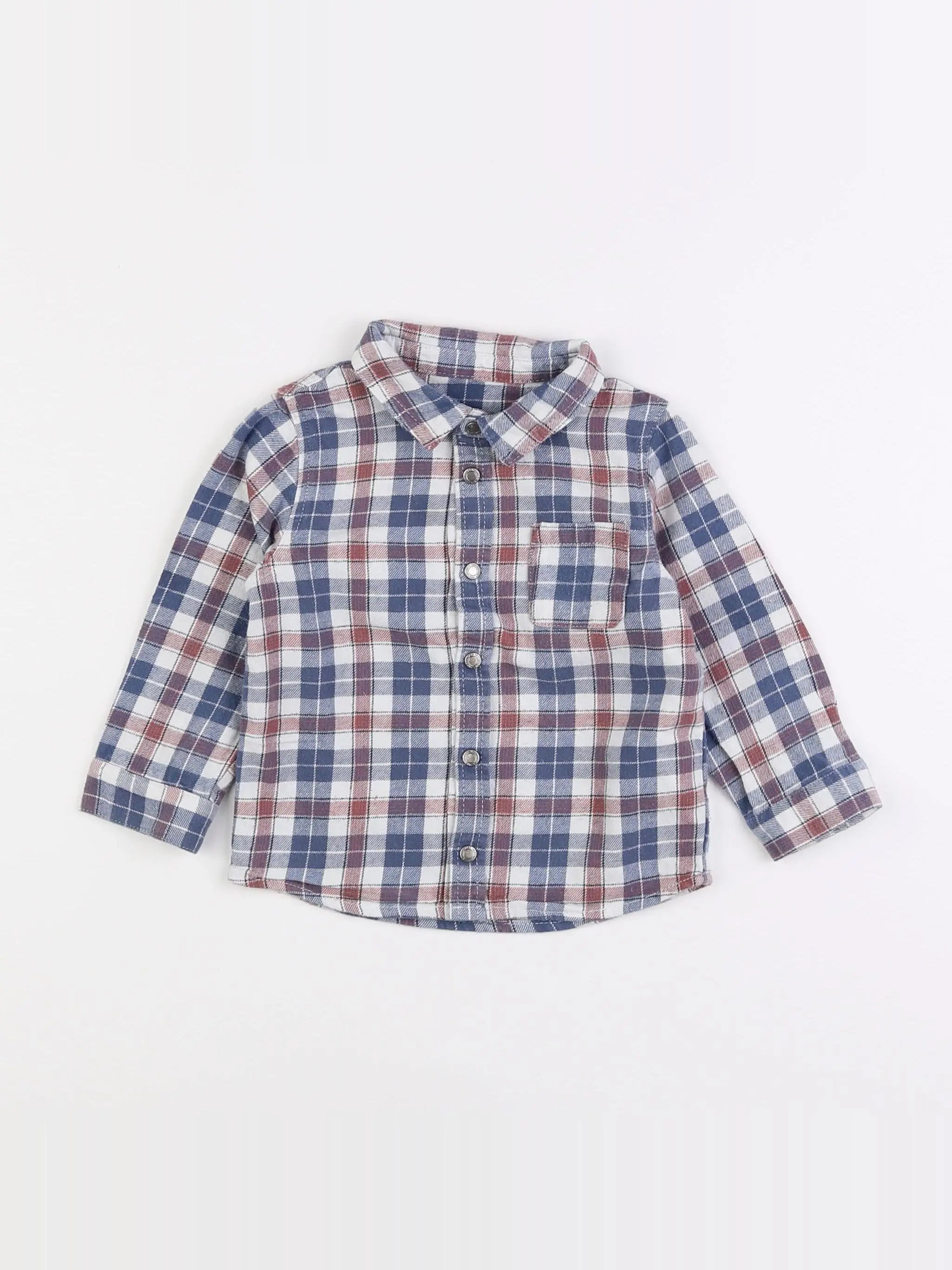 Vertbaudet - chemise bleu - 18 mois